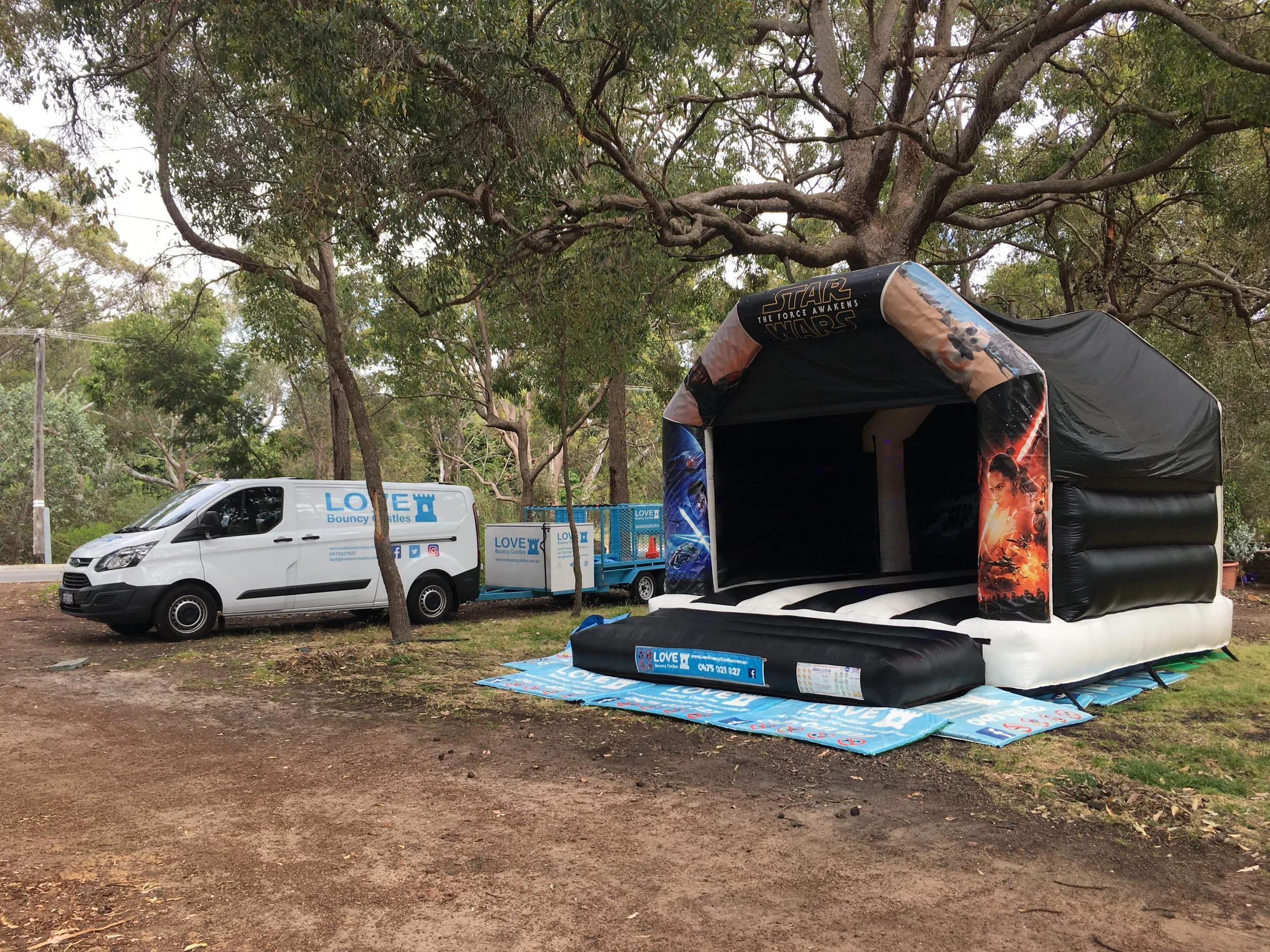 Adult Star Wars Bouncy Castle Set Up In Perth, Western Australia