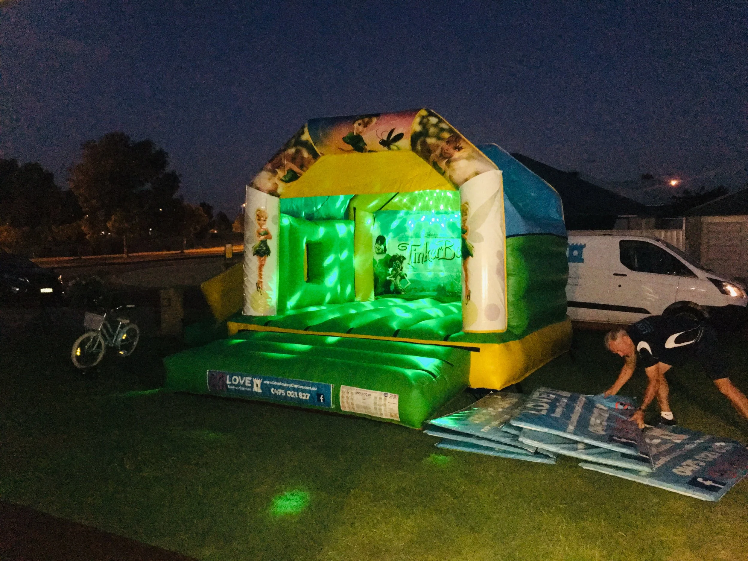 Tinkerbell Bouncy Castle Hire Perth