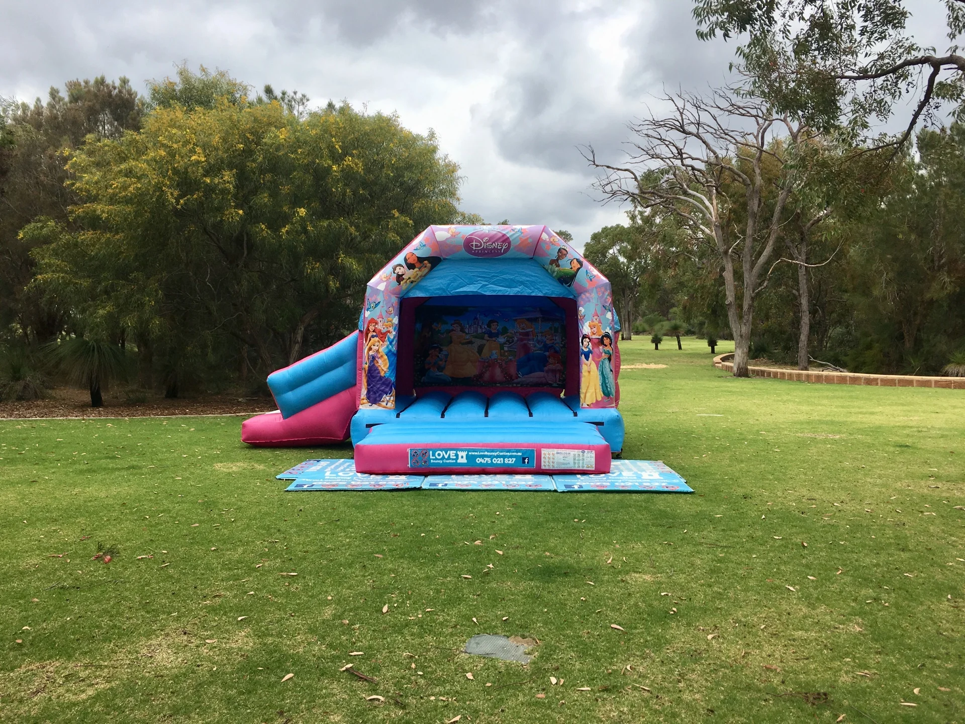 Princess Combo Castle Set Up In Perth Park