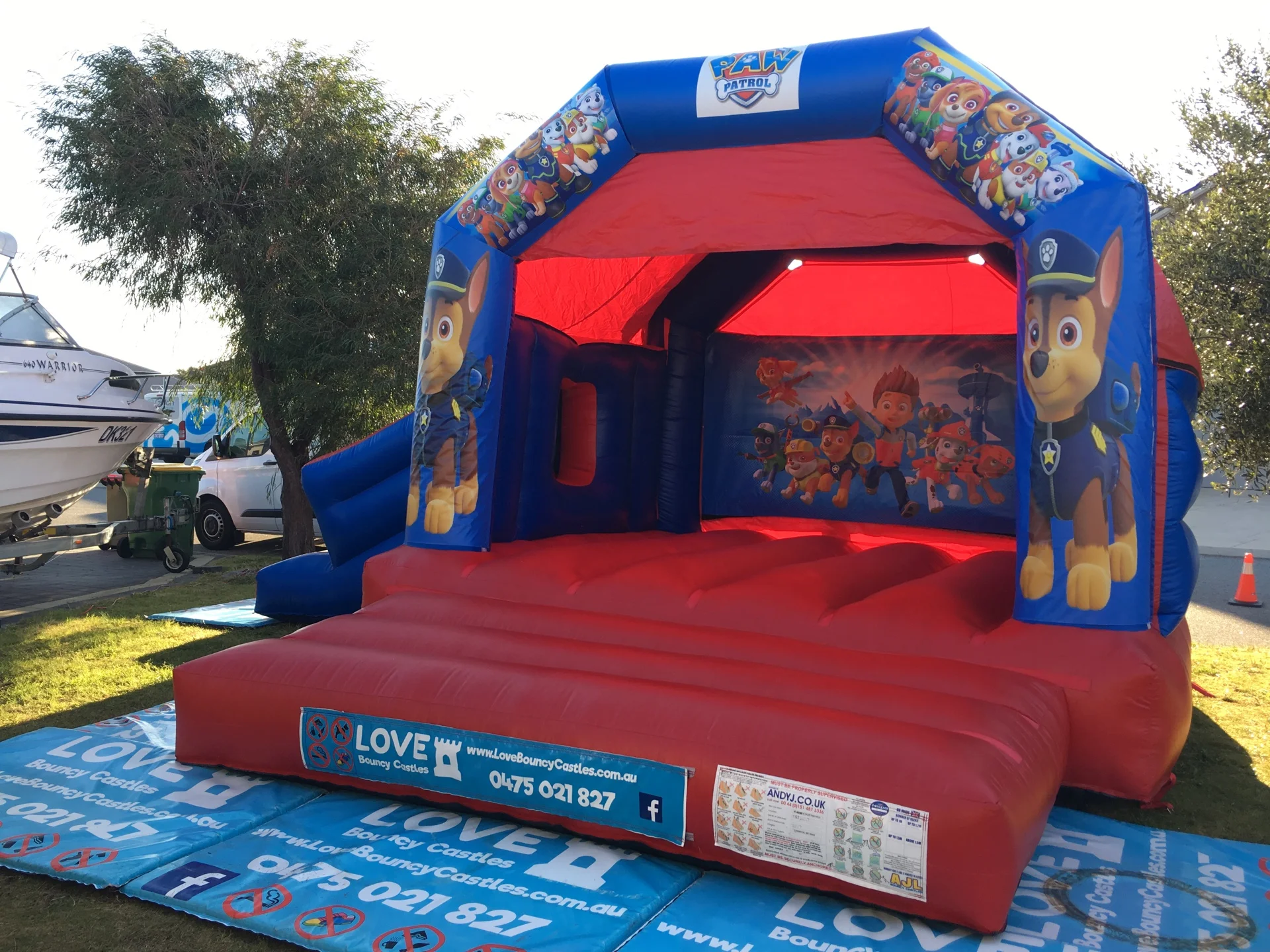 Paw Patrol Combo Bouncy Castle HIre Perth