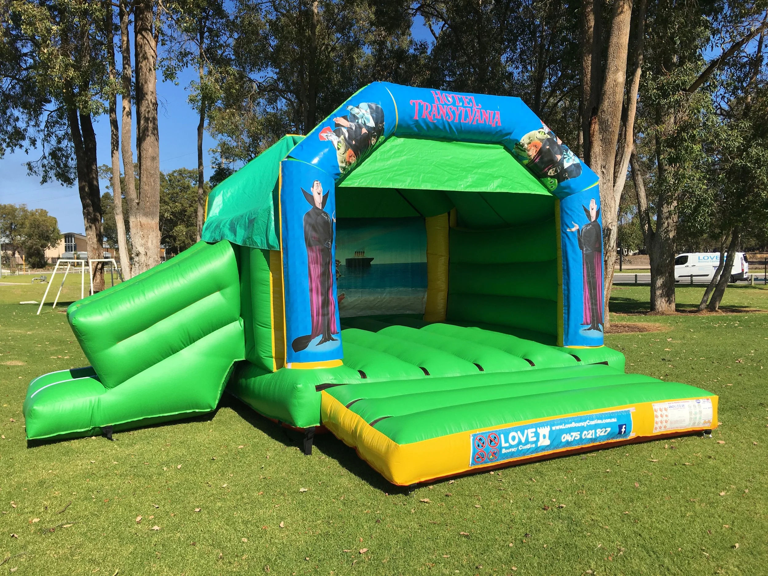 Disney bouncy castle hire with slide Rockingham
