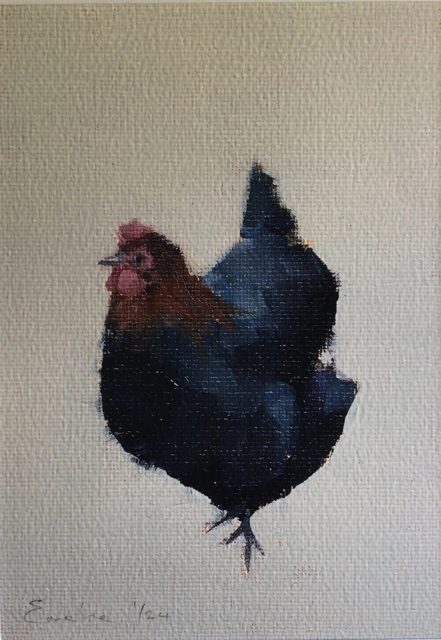 Limited Editions Print - Black Chicken