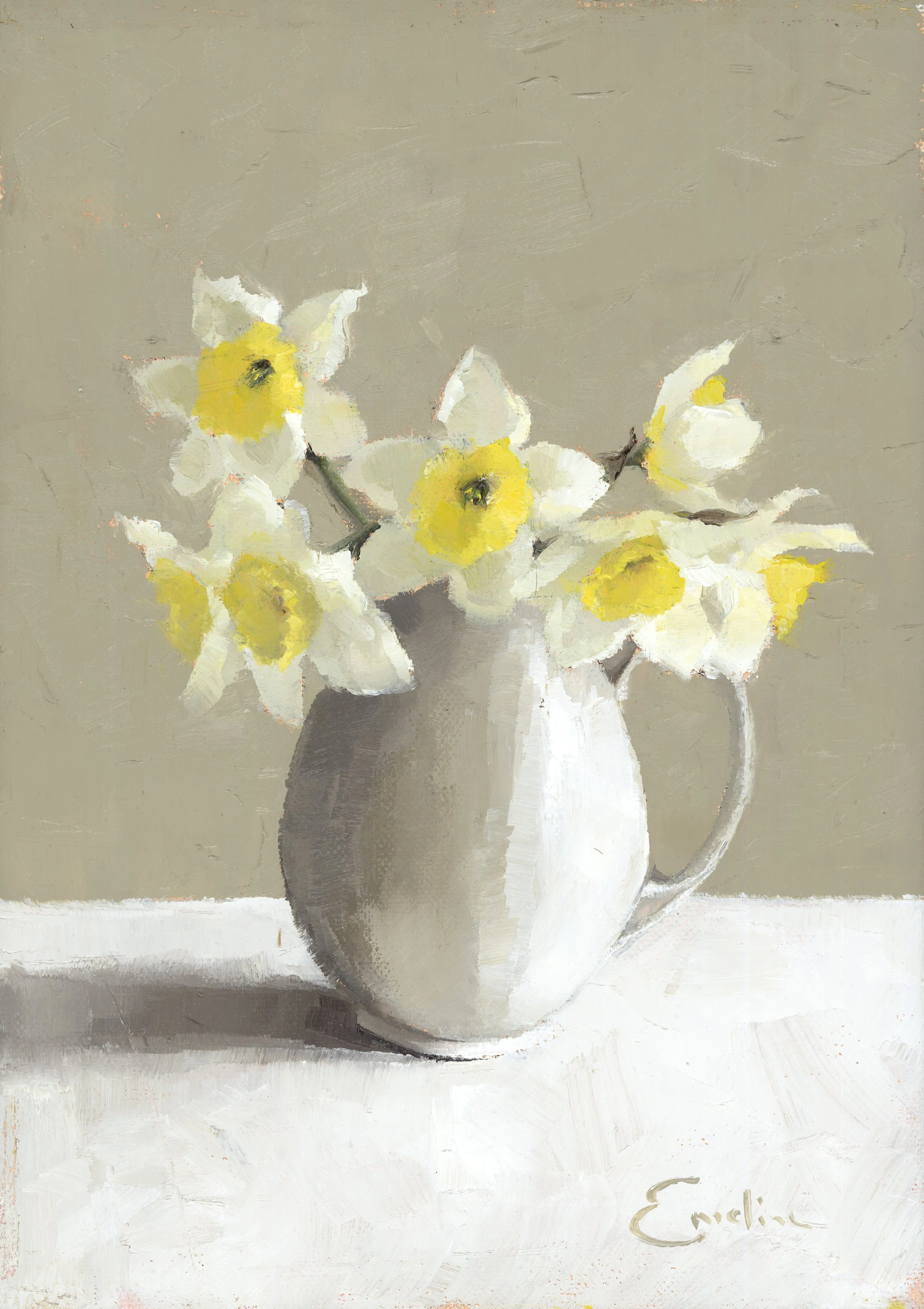 Greetings Card - Kate & Simon's Daffodils