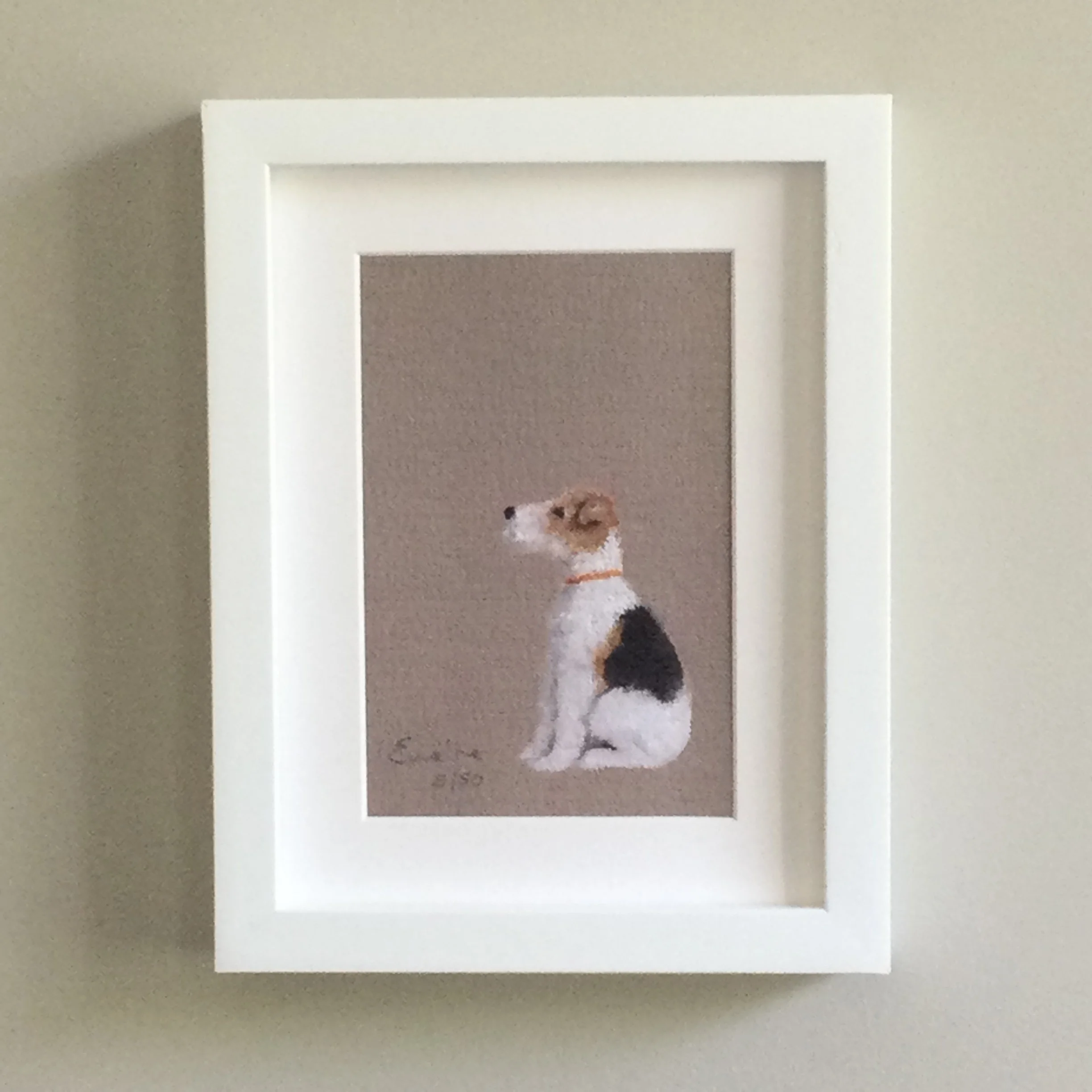 Framed Limited Edition Print - Fluffy Dog