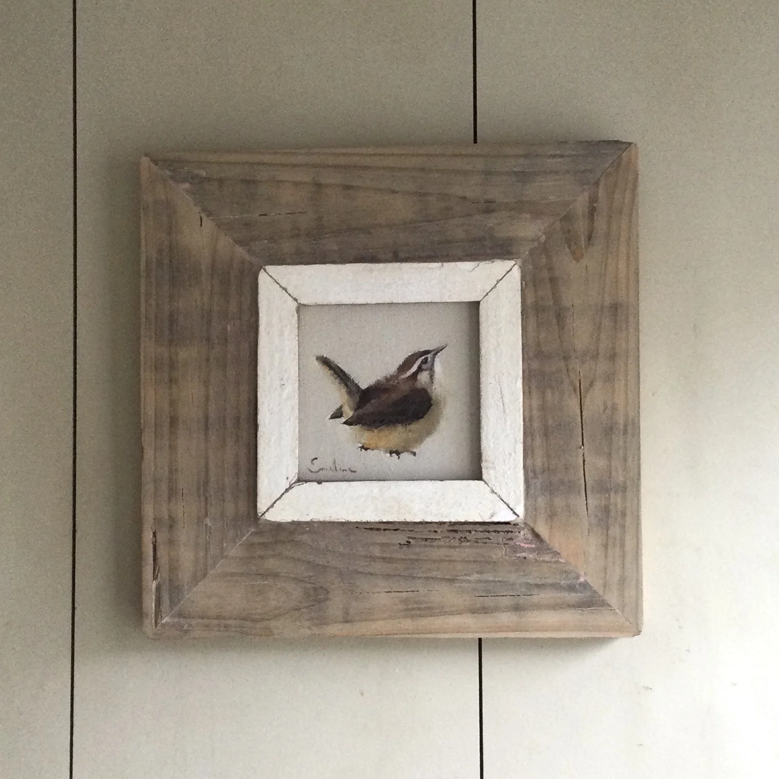 Original Oil Painting - January Wren