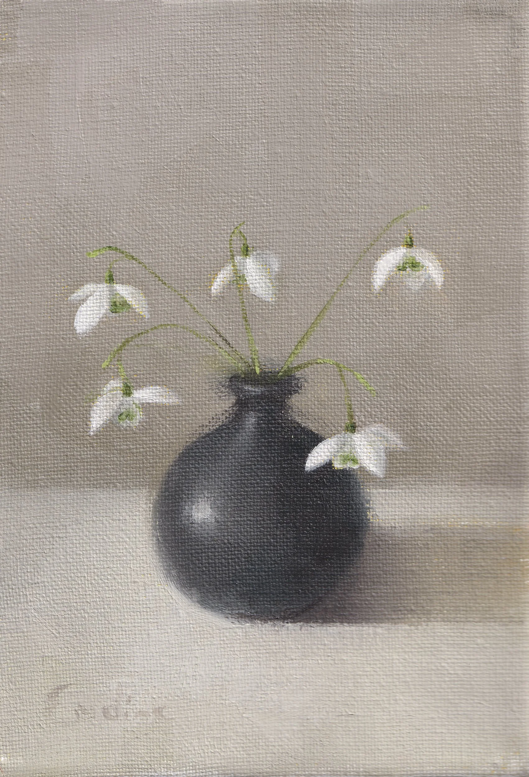 Greetings Card - February Snowdrops