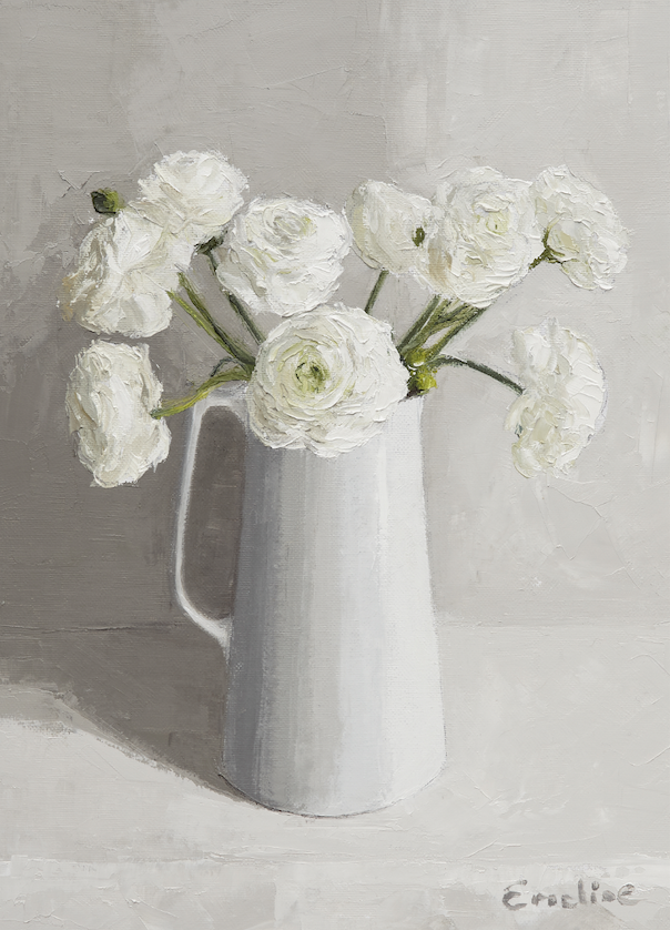 Greetings Cards - Ranunculus in the Kitchen