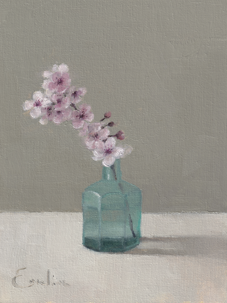 FL031 Pink Blossom in an Antique Green Vase.png