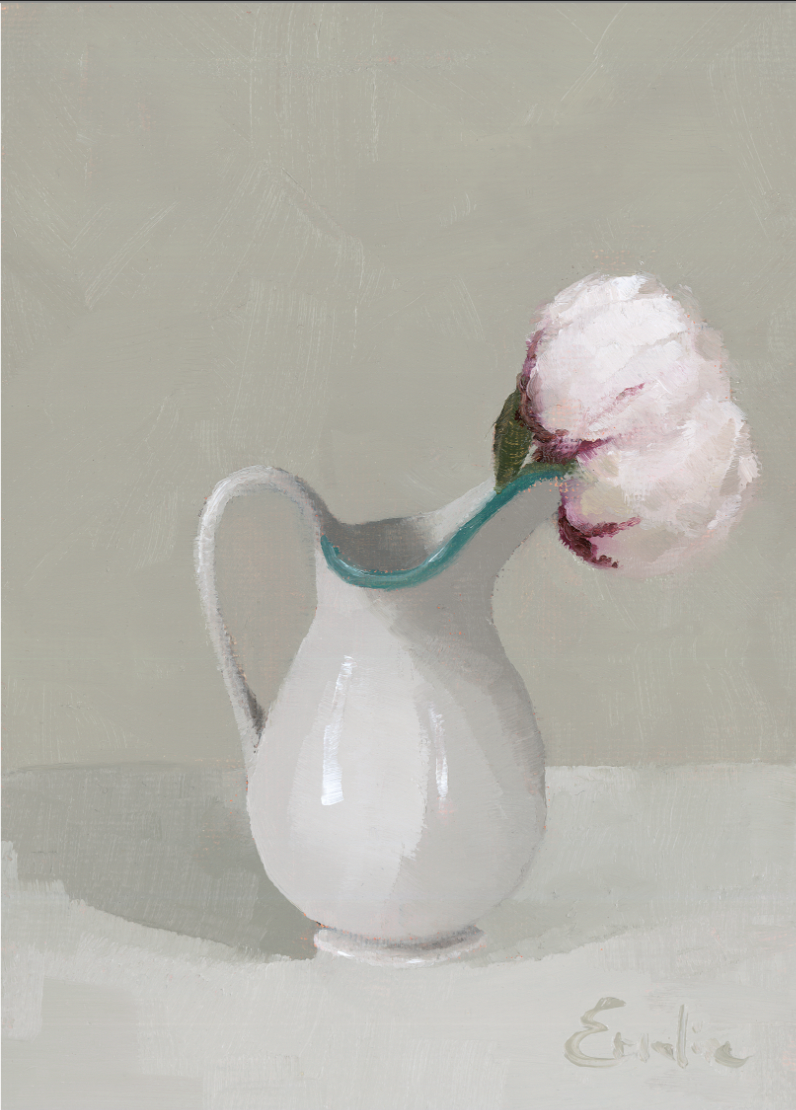 Greetings Cards -Peony in an Antique Jug