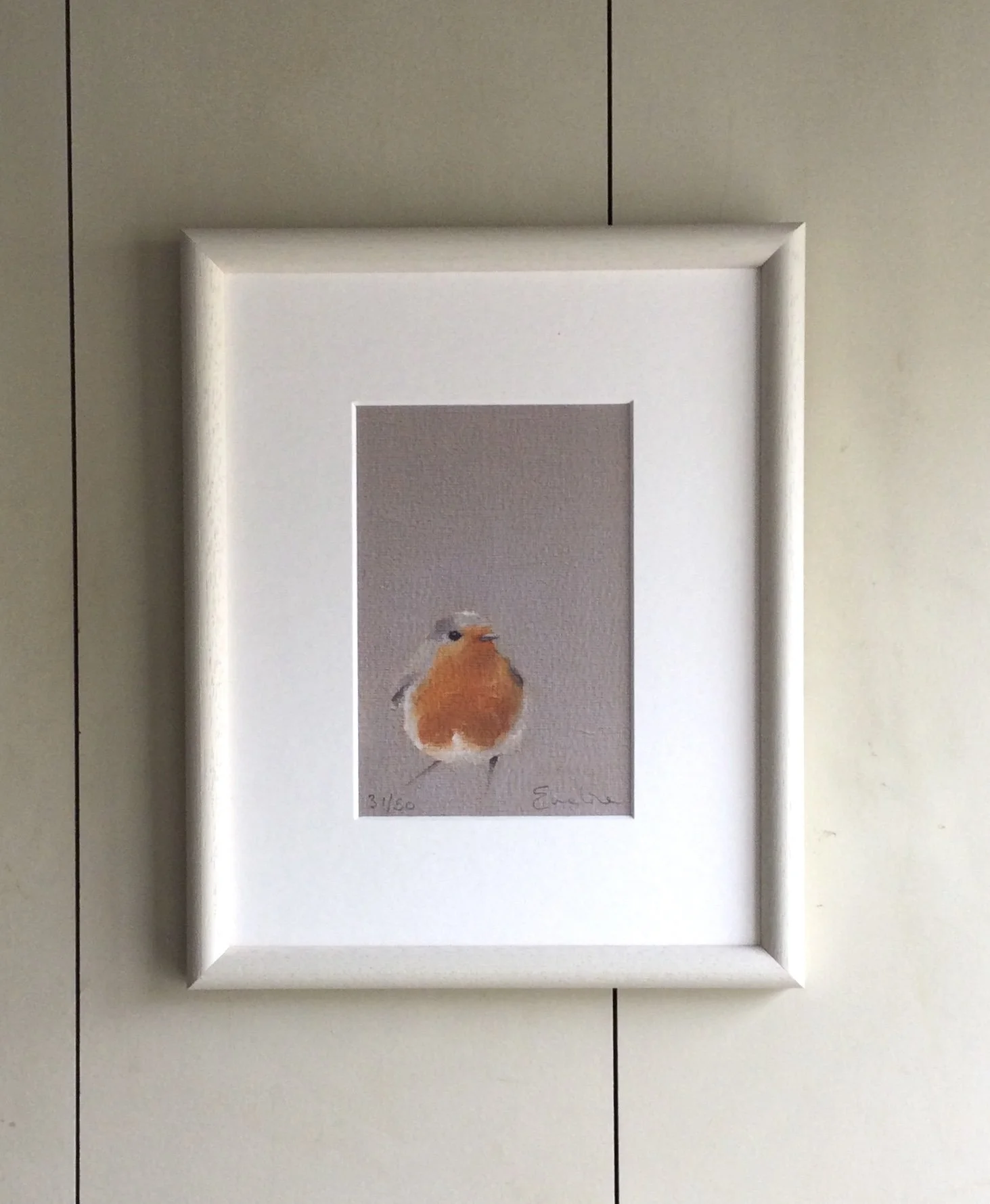 Framed Limited Edition Print - Winter Robin