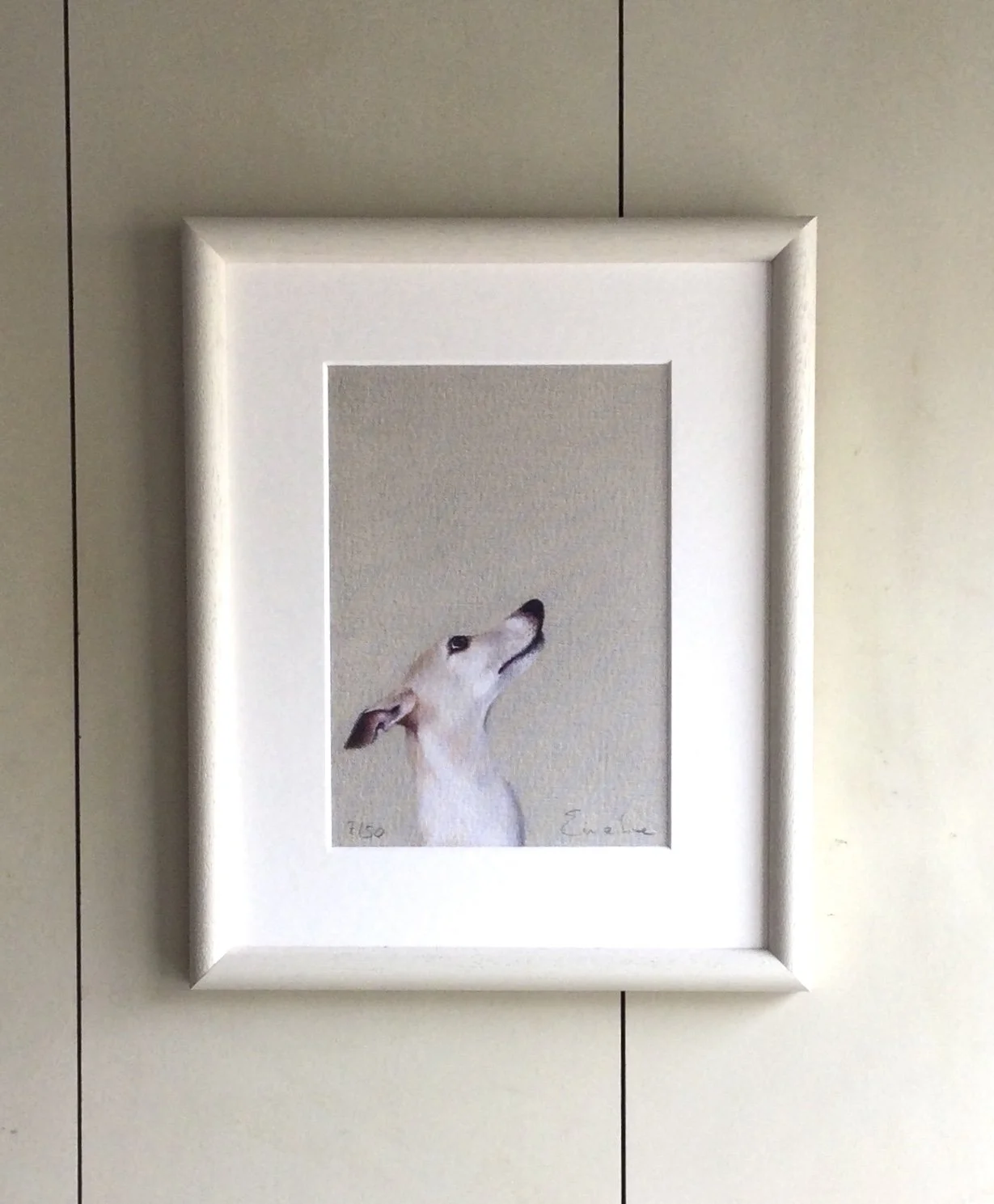 Framed Limited Edition Print - Whippet Love