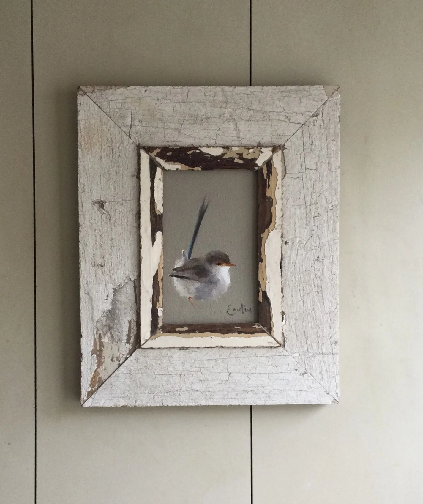 Original Oil Painting - January Fairy Wren