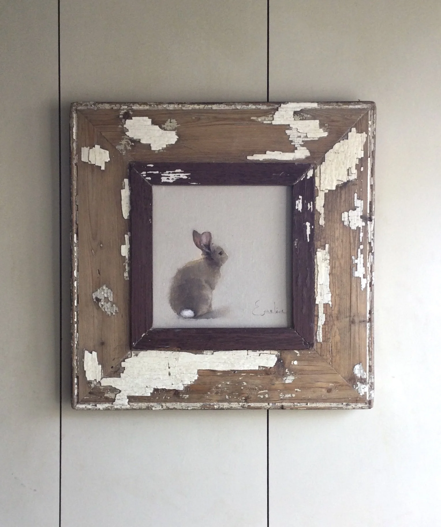 Original Oil Painting - Easter Bunny