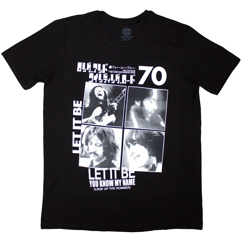 THE BEATLES UNISEX T-SHIRT: 1970 (BLACK)
