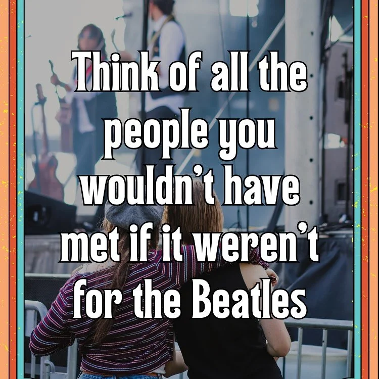 Who are the friends you&rsquo;ve met because of the #Beatles? Who are the friends you&rsquo;ve met at Abbey Road on the River? 

Tag them below and give them a virtual hug ⬇️ 

#AROTR #thebeatles #abbeyroadontheriver #withalittlehelpfrommyfriends