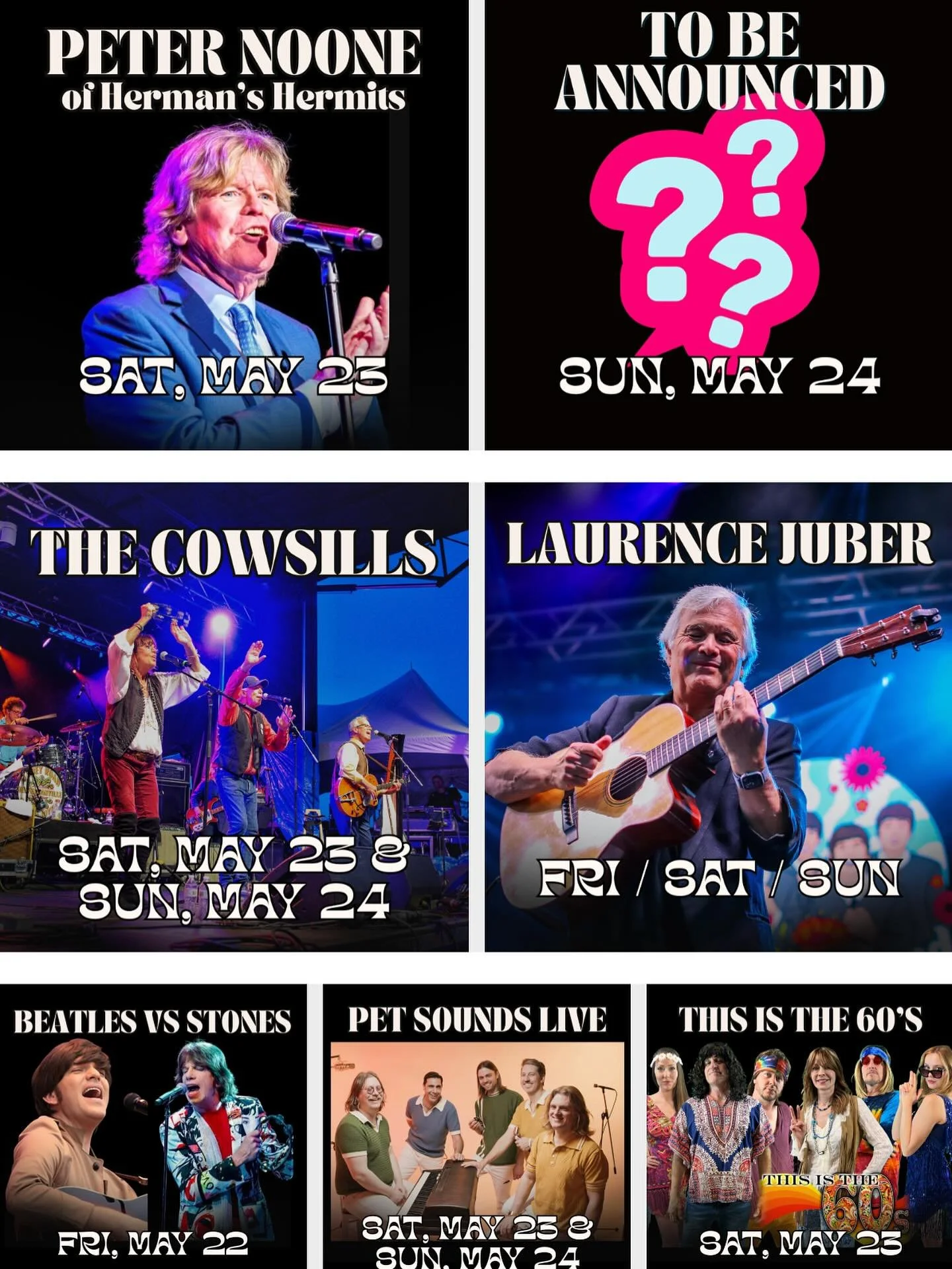 Our lineup is filling out with almost 50 bands! And we have a new HEADLINER to be announced very soon!

Join our email list to be the first to know! 

https://view.flodesk.com/pages/627d6c43bddf40b0a8c399e3