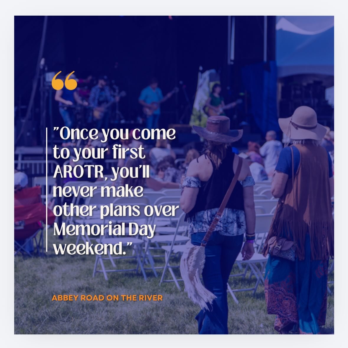 ✌️❤️ Abbey Road on the River is in our ears and in our eyes. Will we see you there?