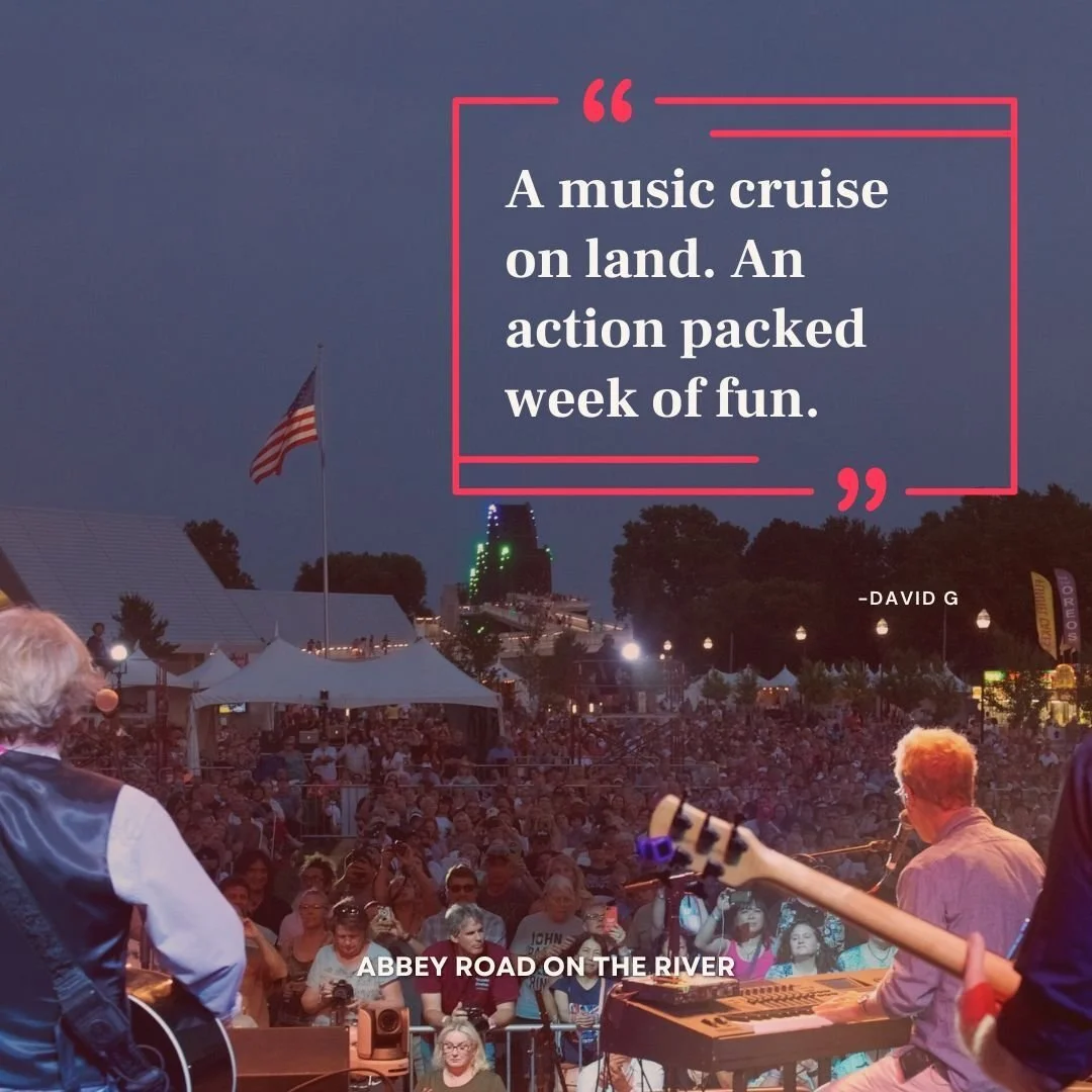 Some people call Abbey Road on the River a music cruise on land. And some people think we actually are a riverboat cruise 🚢 😂

What do you think? 

We jam pack 5 days full of music &amp; entertainment, plenty of good food &amp; drinks, accommodatio