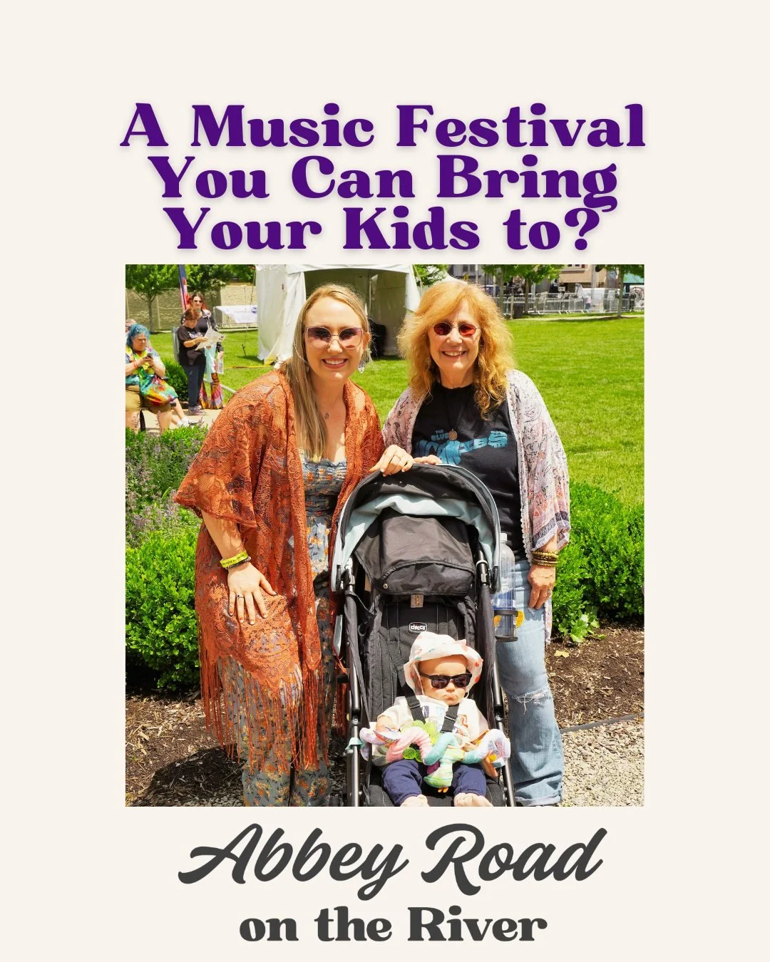 Calling all parents 📣 AROTR is the best kept festival for families! Any other festival, you'd have to get a babysitter, worry about when to get home, etc. But at Abbey Road we WANT you to bring your kids and enjoy yourself too!

With a playground ne