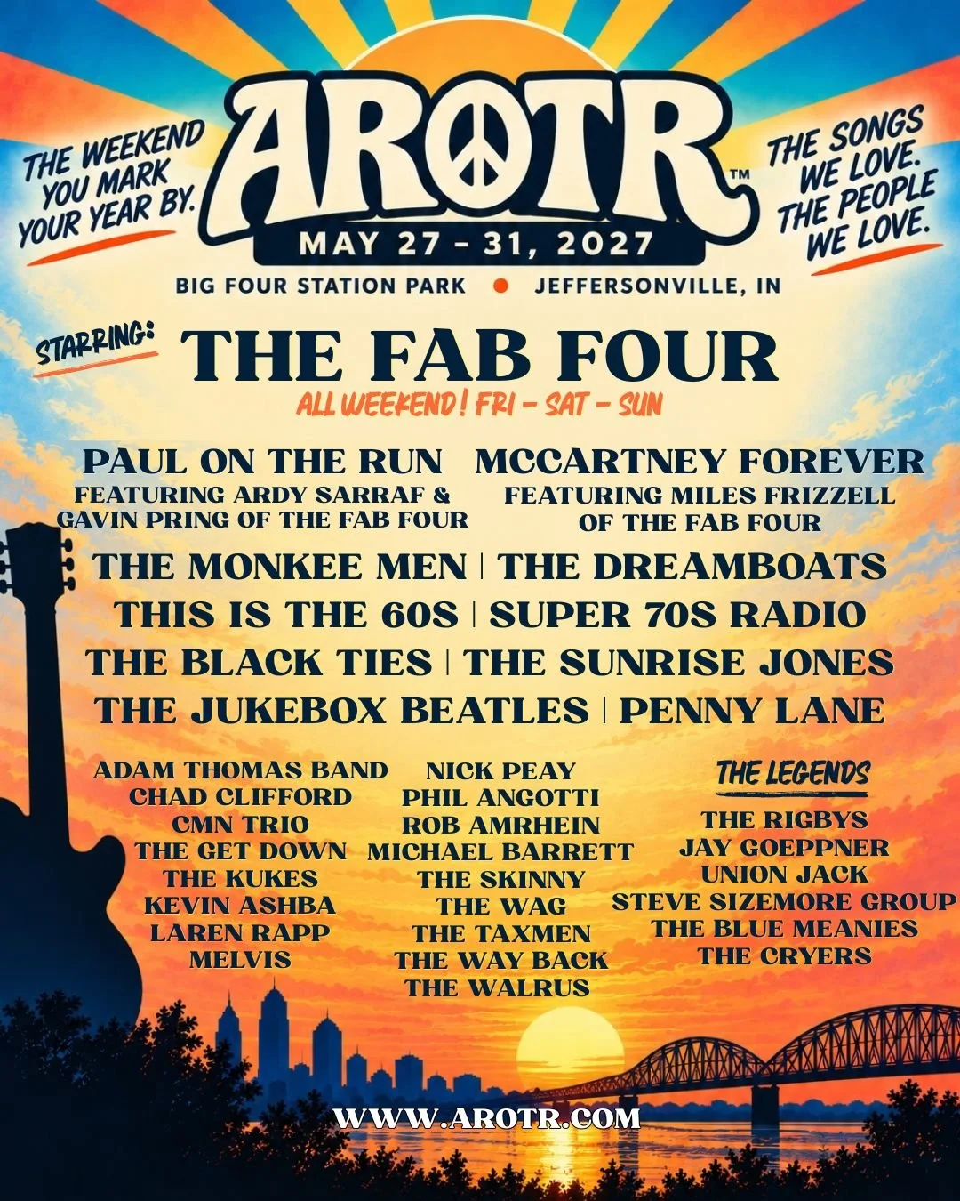 🎸 Check out the 2027 lineup! We can't wait to rock out with y'all for 5 days in May! We'll be adding more so stay tuned! ✌️❤️

💌 Join our email list - link in bio