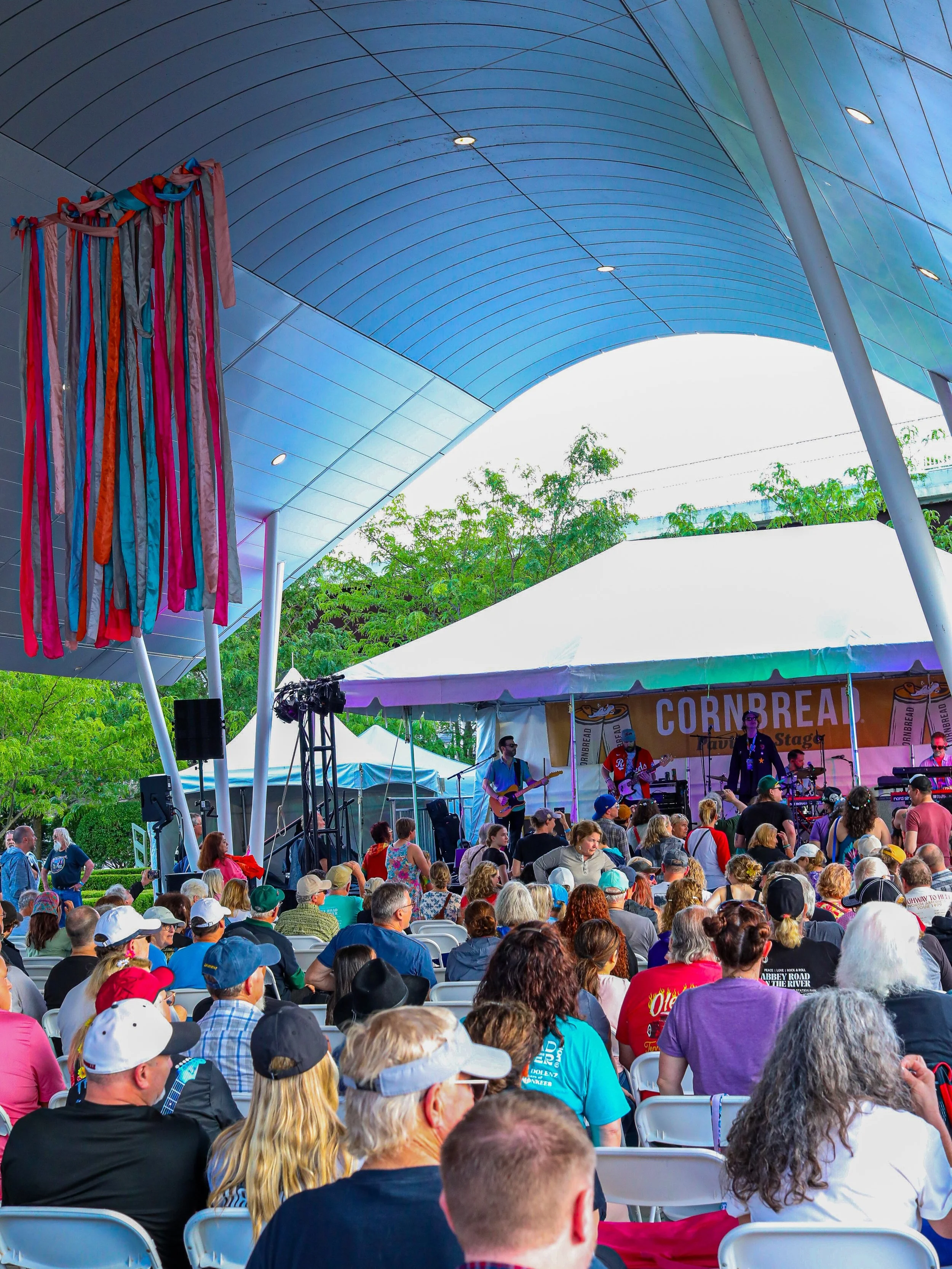 P is for the Pavilion Stage. Should we name our stages other than alphabetically? Tell us what you suggest!👇