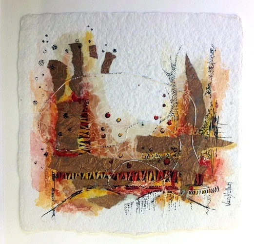 Landscape 1, O.I. ink mixed media, 15 - 15