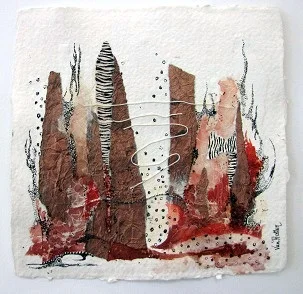 Landscape 3, O.I. ink mixed media, 15 - 15