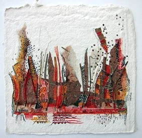 Landscape 7, O.I. ink mixed media, 30 - 30