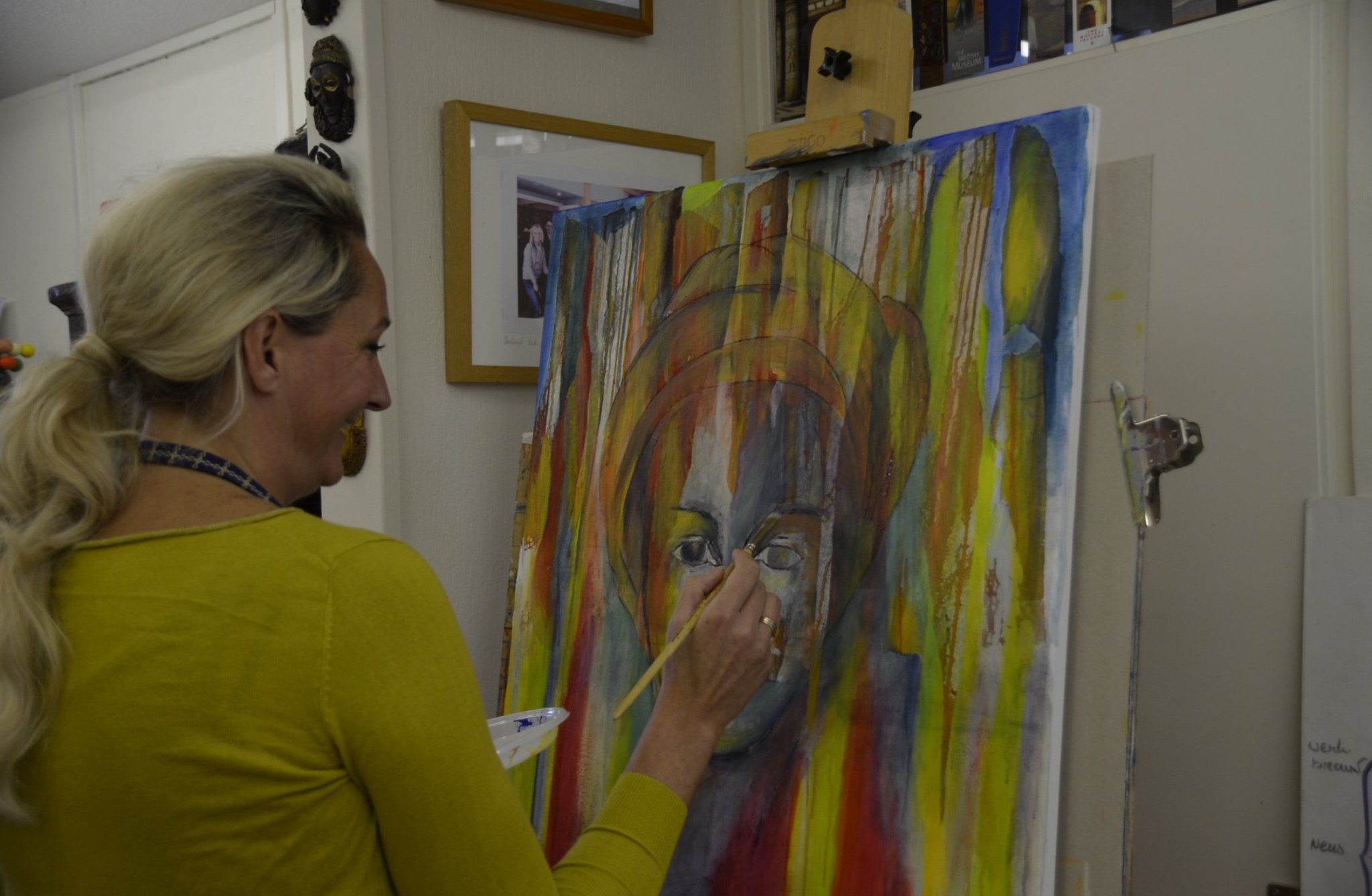 Demo Schilderen door Sabine Mennink..groepswerk.