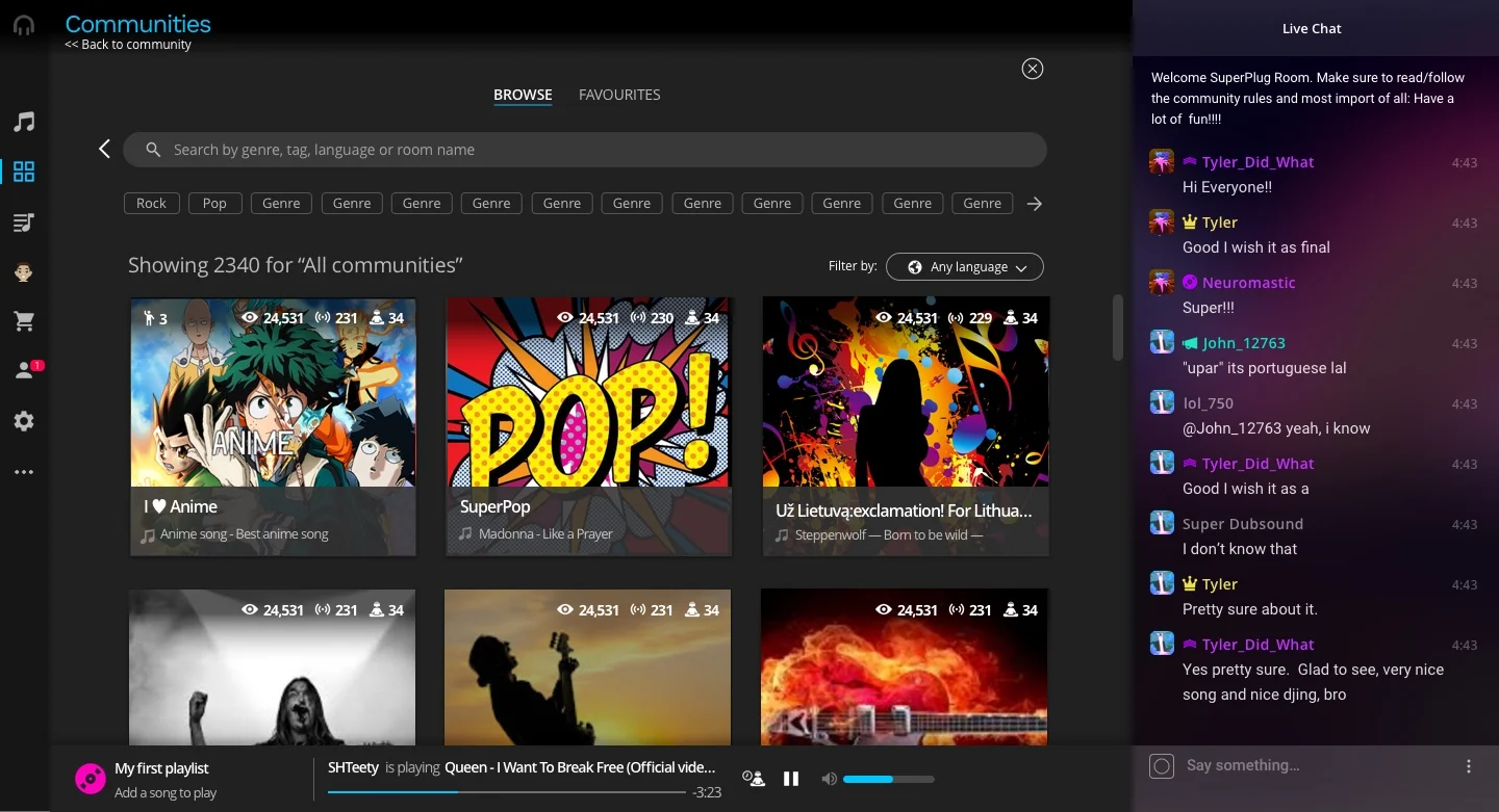 New version: Search community