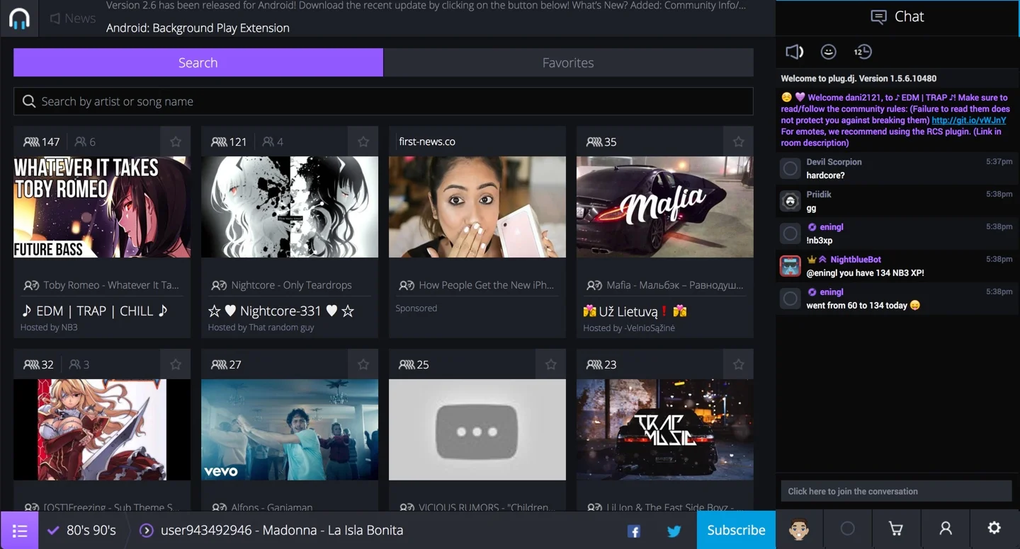 Old version: Search community