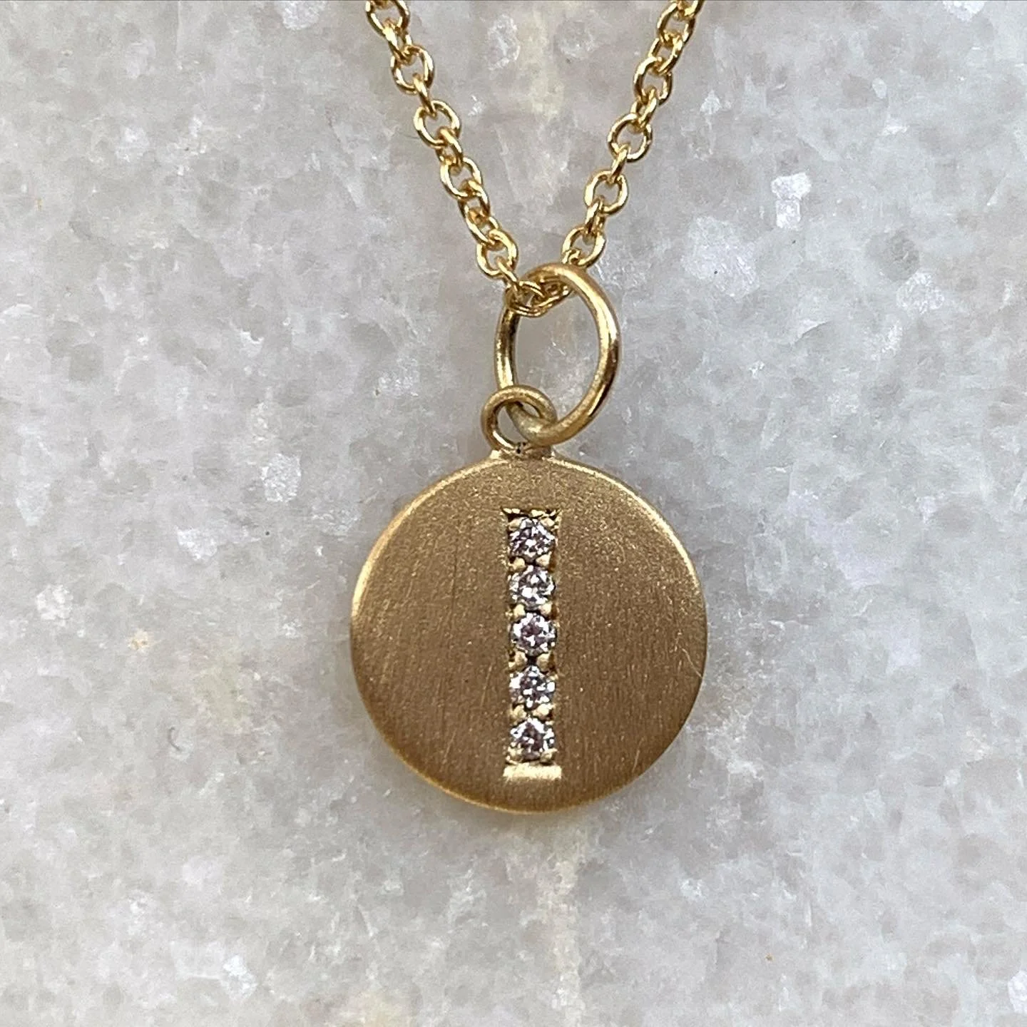 Gold and diamond letter pendants (Copy) (Copy)