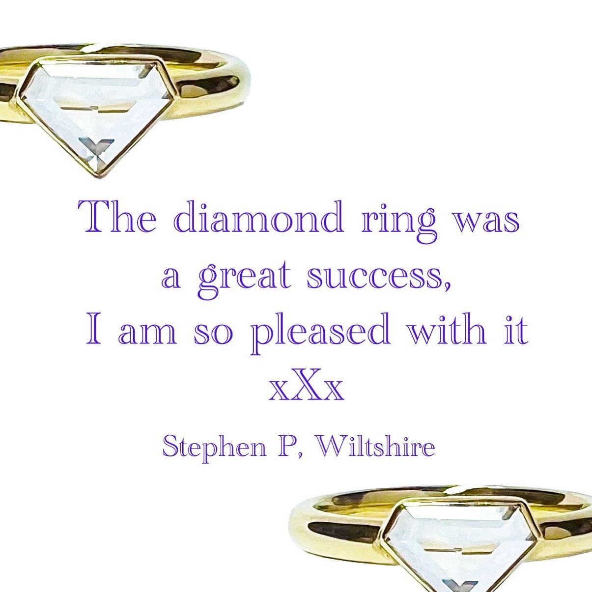 Happy Christmas Client❤️ Bespoke Testimonial - Diamond and 18k yellow gold Ring

#besopkejewellery #goldanddiamondring