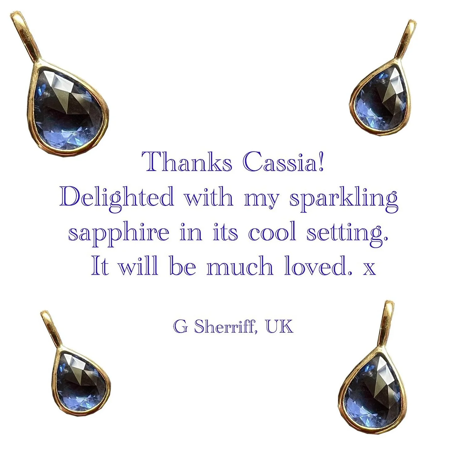 🥰💙A happy customer 💙🥰

A bespoke commission -  A rosecut sapphire set in 18k yellow gold.

#bespokejewellery #bespokejewelry #commissionjewellery #sapphire #pendant