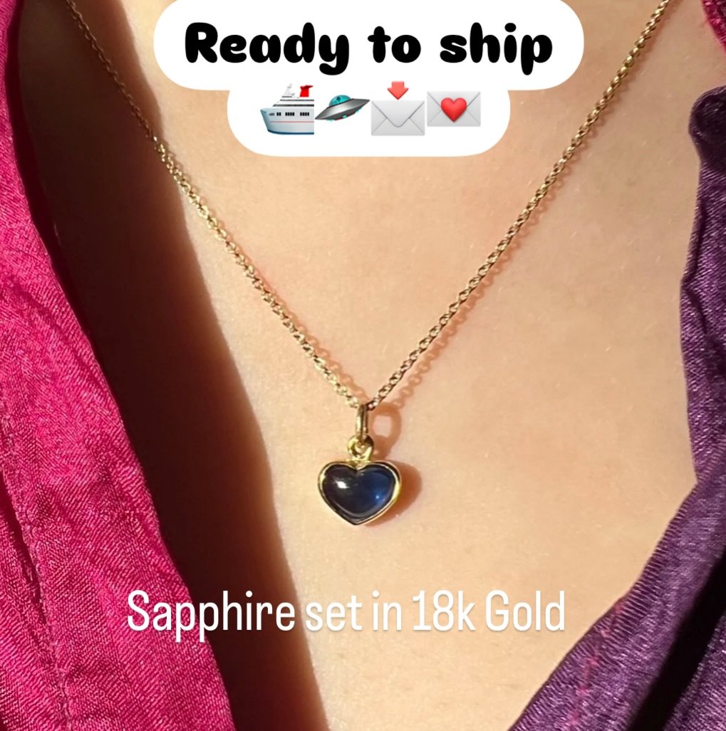 &ldquo;Ready to Ship&rdquo; One of a kind Love Tokens 

18k yellow Gold 

#enamelheart #heartgemstonejewellery #heart  #love