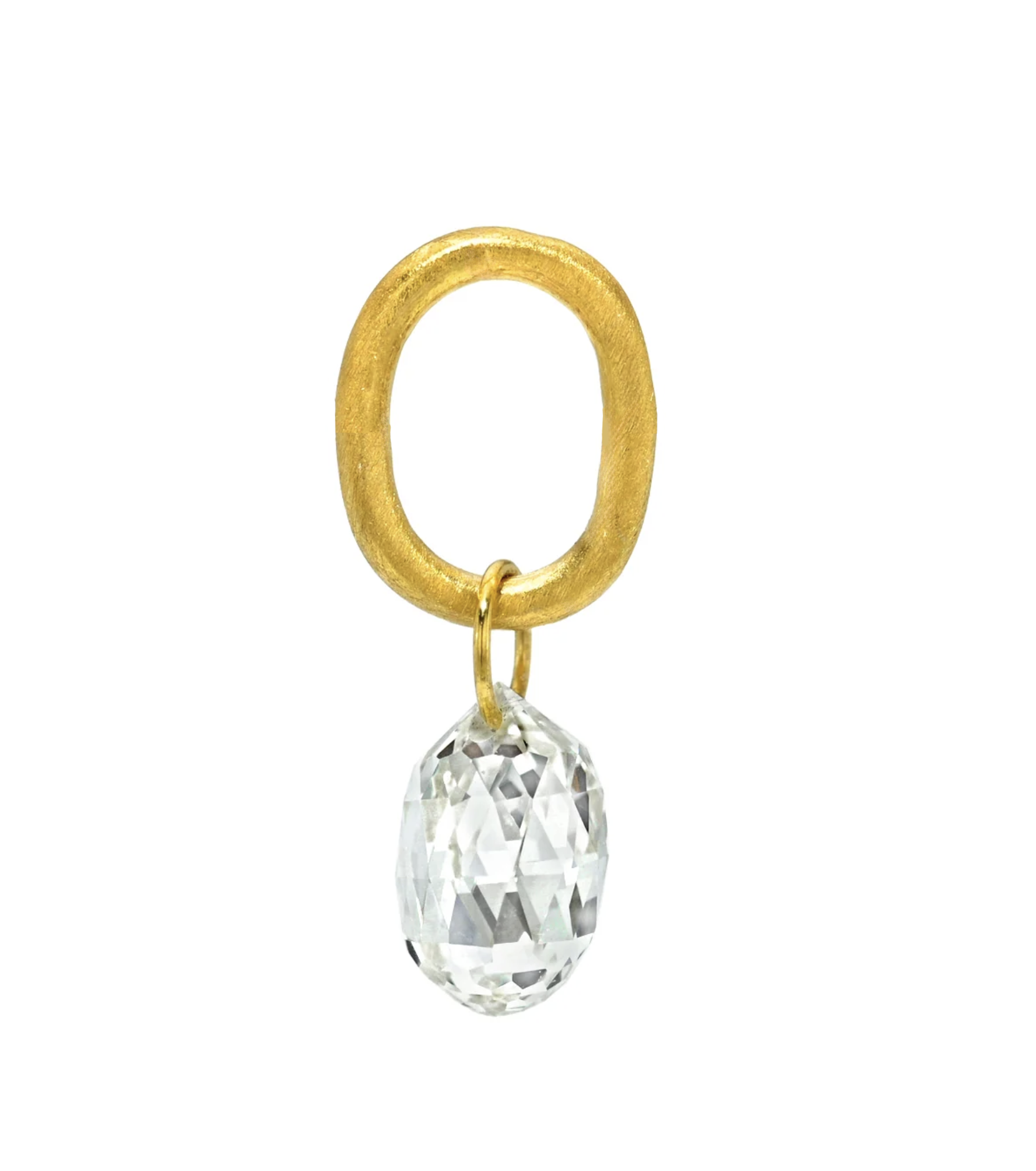 Diamond briolette pendant