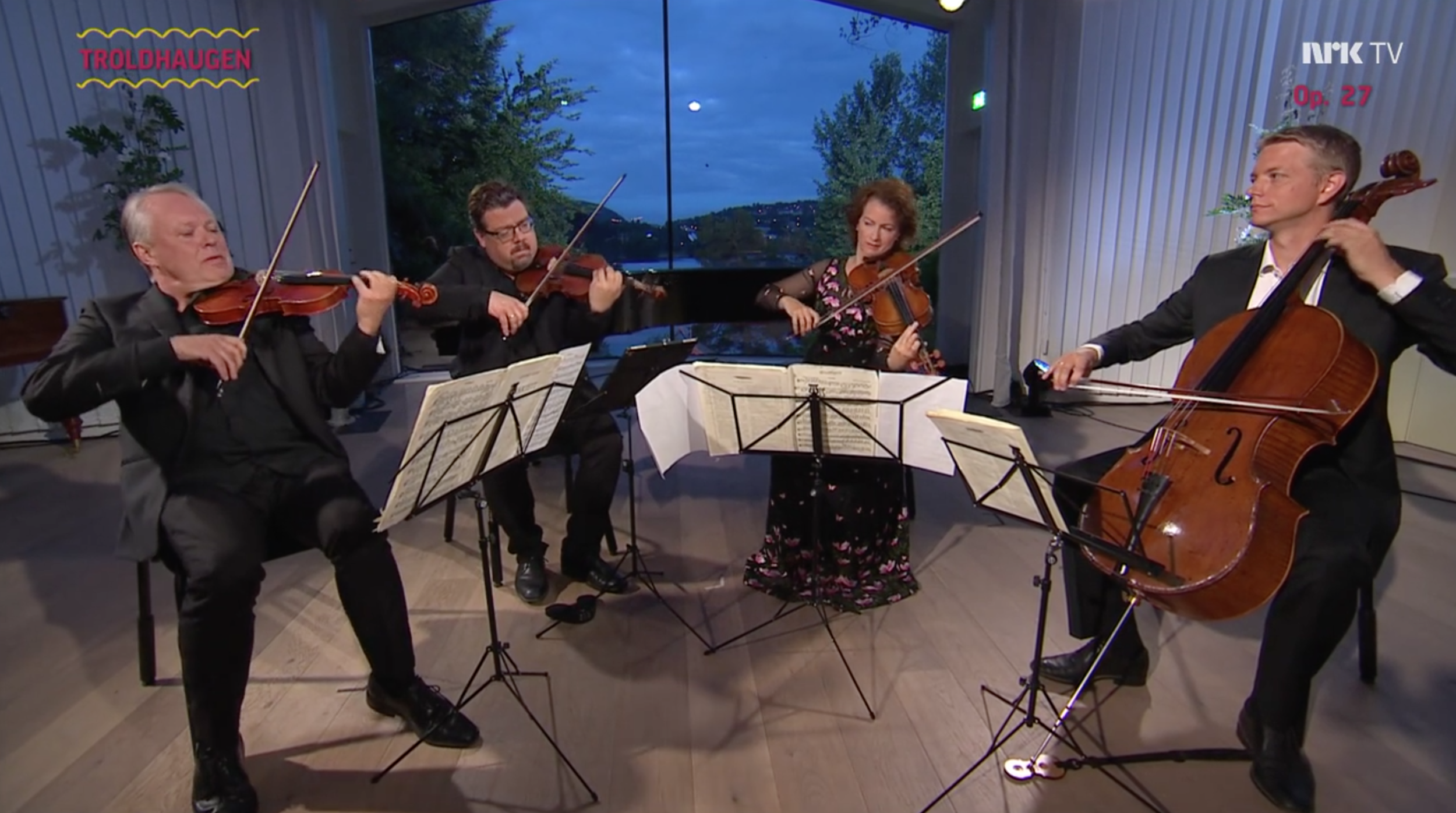 Click to watch NRKs live recording of the Engegård Quartet performing Grieg´s string quartet op.27 at Troldhaugen, Bergen. This recording was part of NRK’s ‘Grieg Minute by Minute’, in which the complete works of Grieg were performed back to back in June 2018.