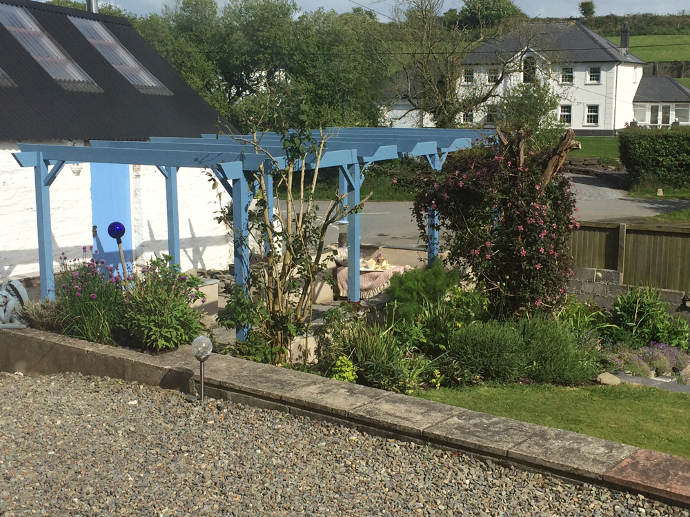 The finished patio