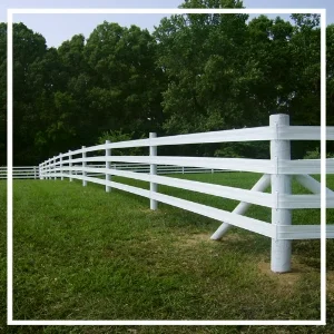 ... THE FIRST POSTS OF OUR WHITE PADDOCK FENCING ARE IN.&nbsp;