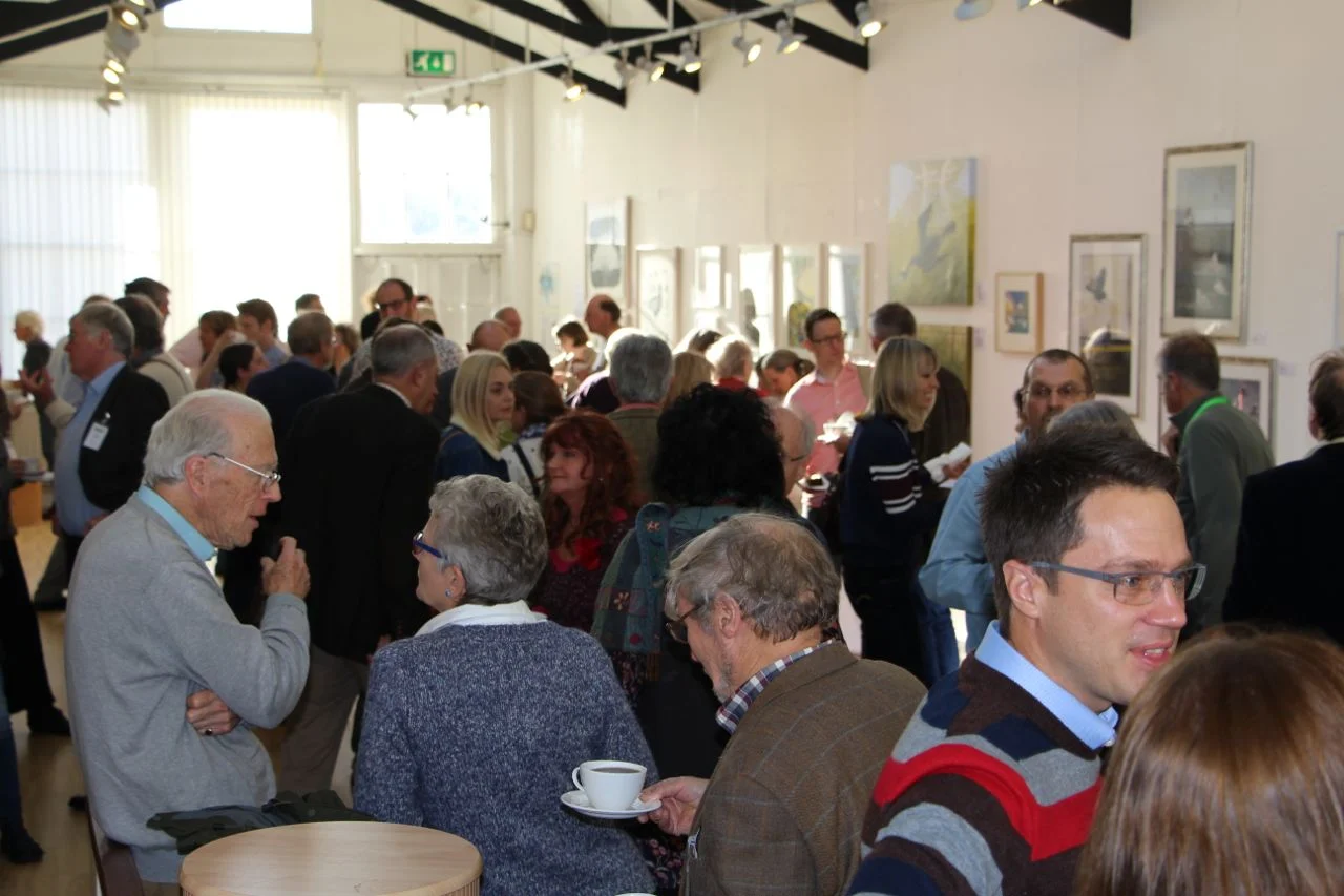 Coffee break in the Concrete Nature gallery © Tim Birkhead