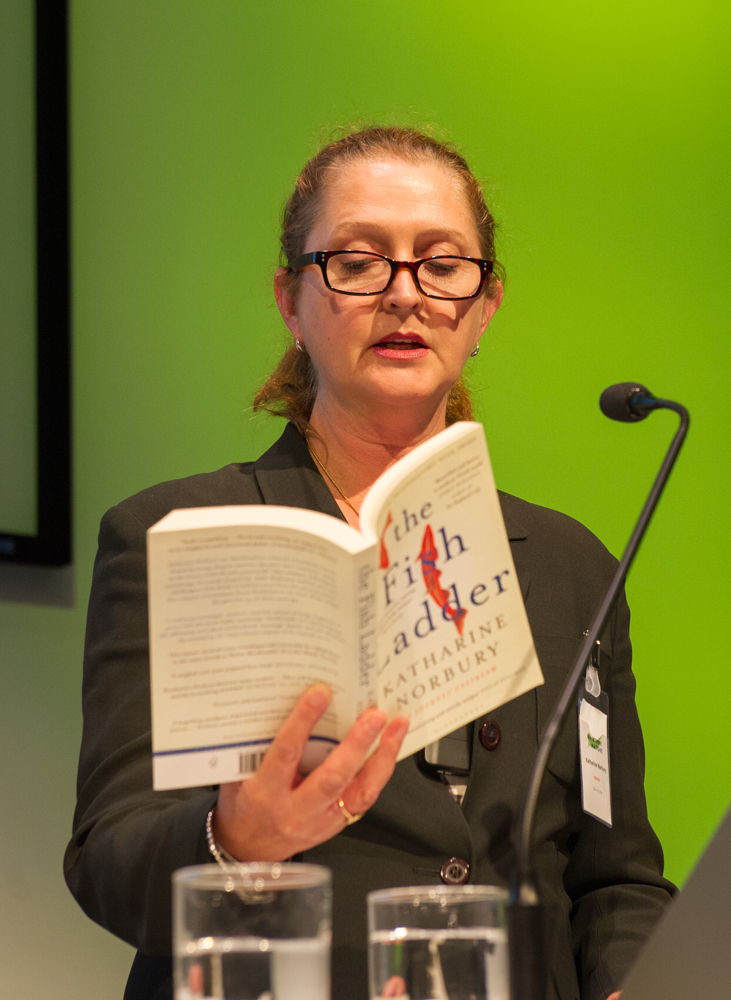 Katharine Norbury reads from The Fish Ladder © Cheryl-Samantha Owen