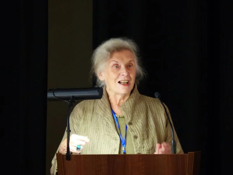 Professor Dame Gillian Beer delivering the First Plenary at the event.jpg