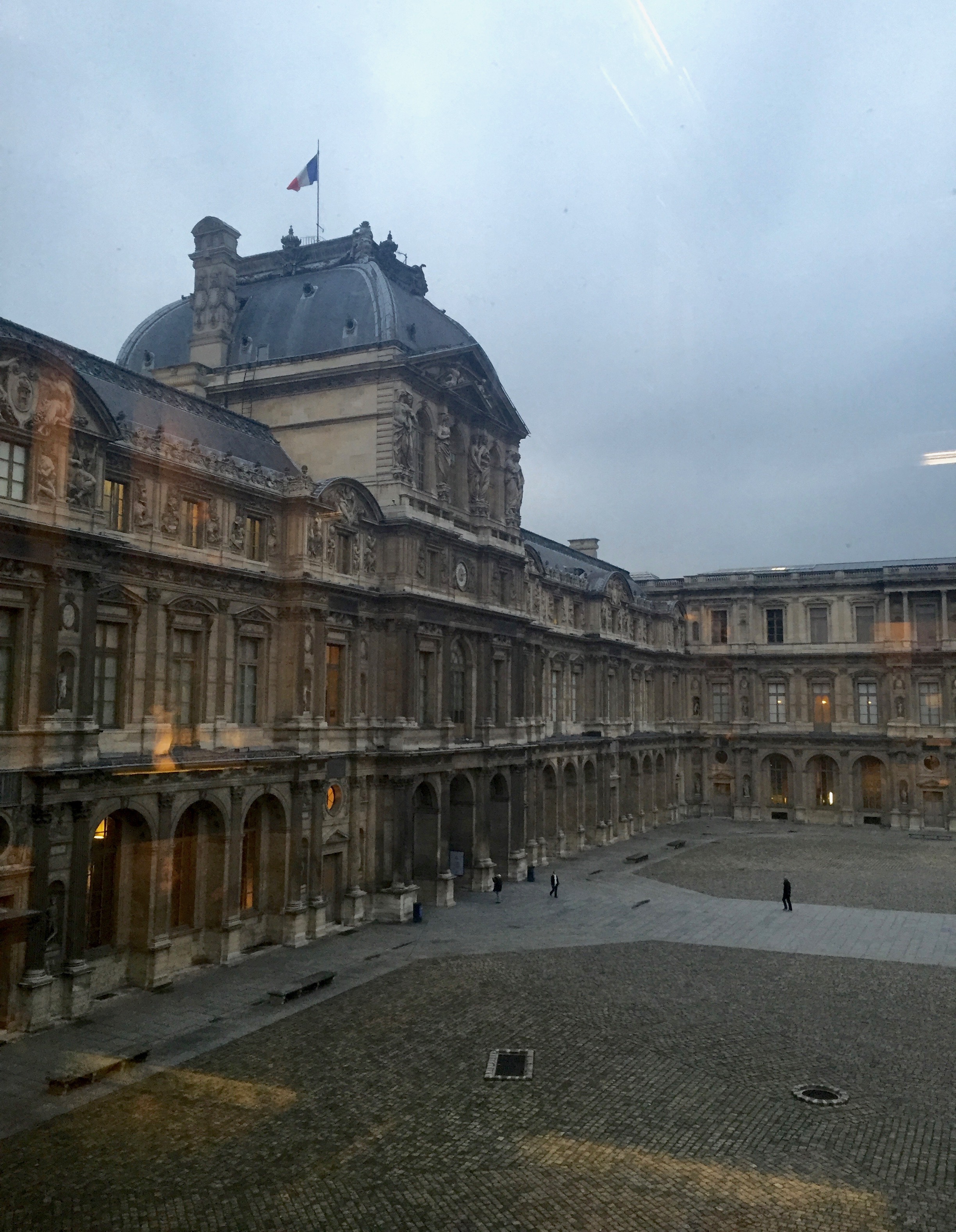 Le Louvre Courtyard   photo by L.D. Van Cleave