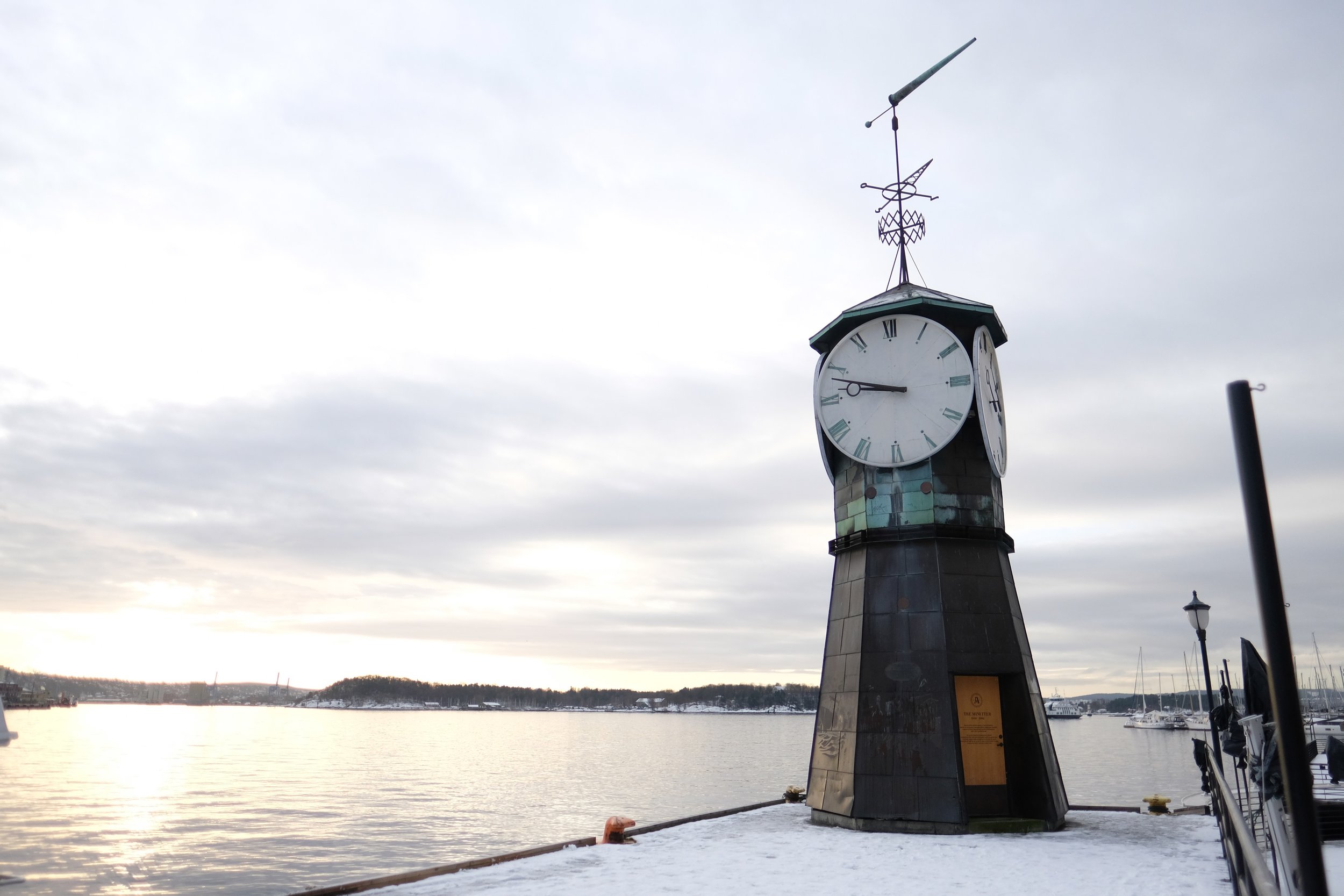 Clock by the Cold Water    photo by L.D. Van Cleave