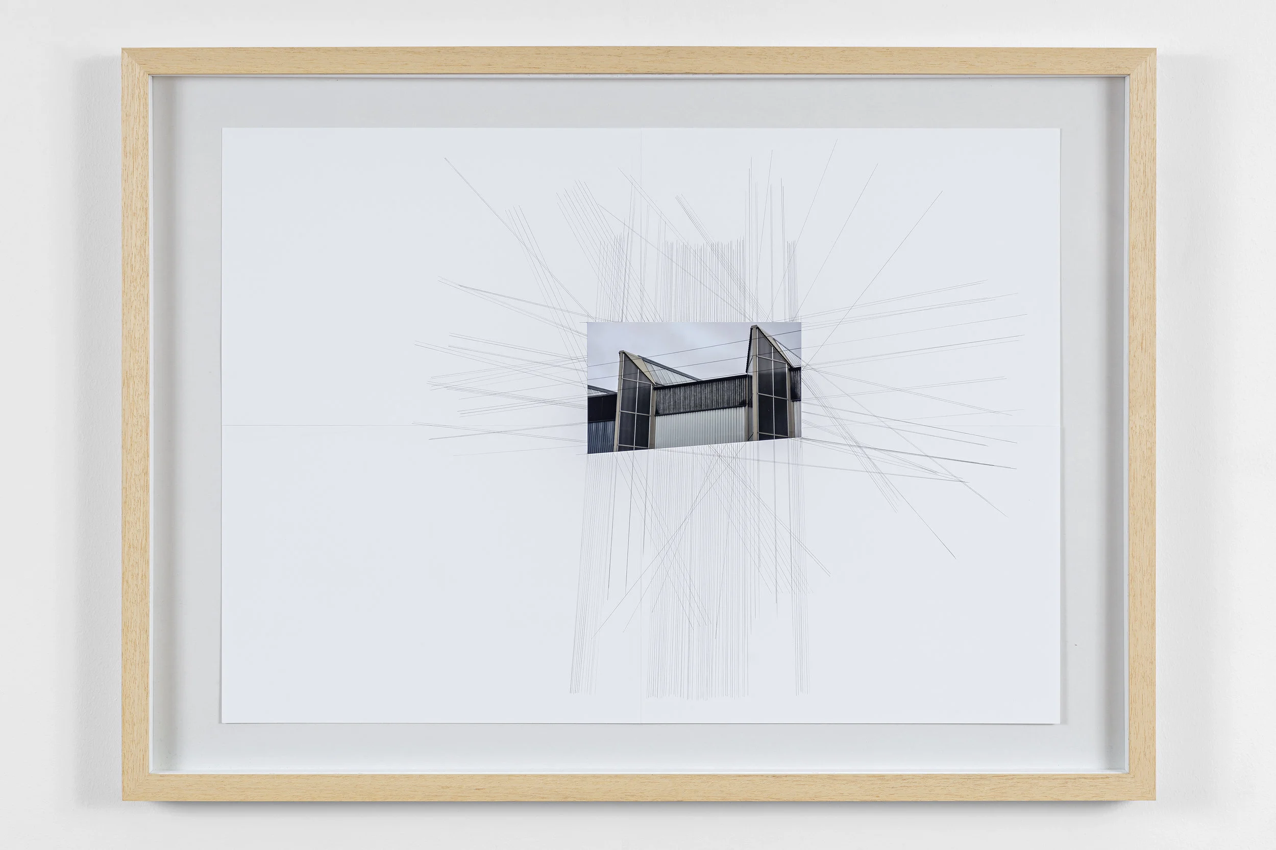 Architecture Unfolded in Time V, pencil and c-print on paper, 42 x 59,5 cm, 2010.