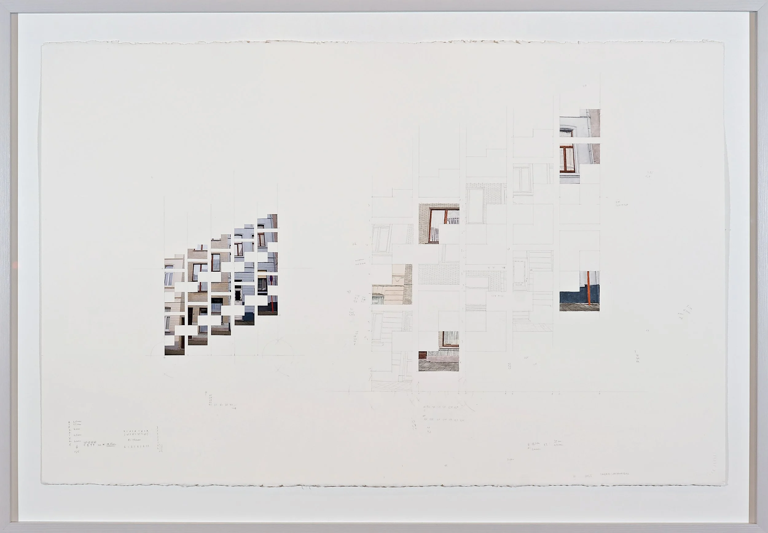  Ruler and Scissors II, c-print, water colour and pencil on paper, 65 x 110 cm, 2009.   