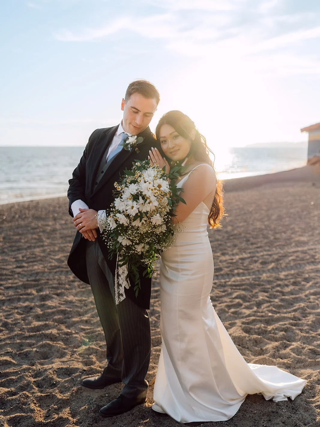 &ldquo;Beauty that holds its own against the sunset&rdquo;

Hair Stylist | @serenebeautyartistry 
Photography &amp; Videography | @bigdaymemories 
Venue | @olehansonbeachclub
Coordination | @exceptionallyyours
Florals | @bloominggala
DJ/MC | @neffect