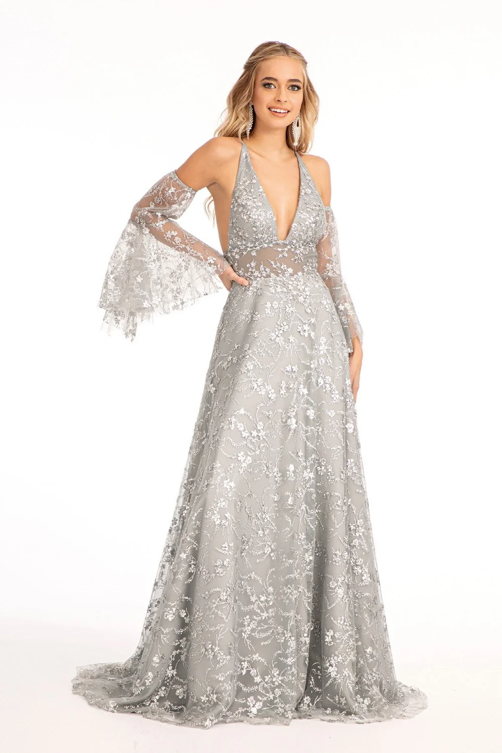 chinese dress ladies GLS by Gloria GL3130 Prom Dress - Rose Gold main image 1