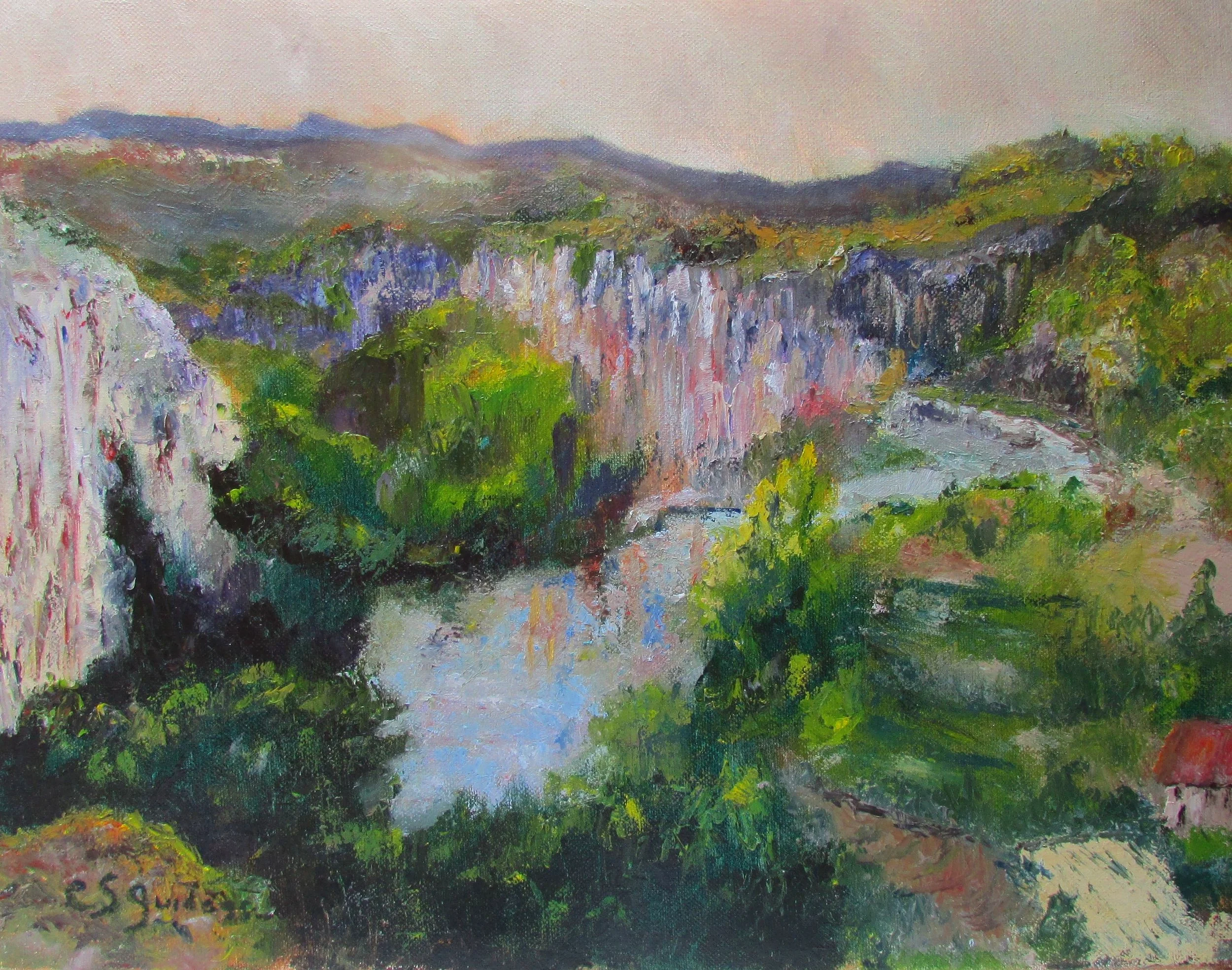 Somewhere in France 14x18 Oil $325