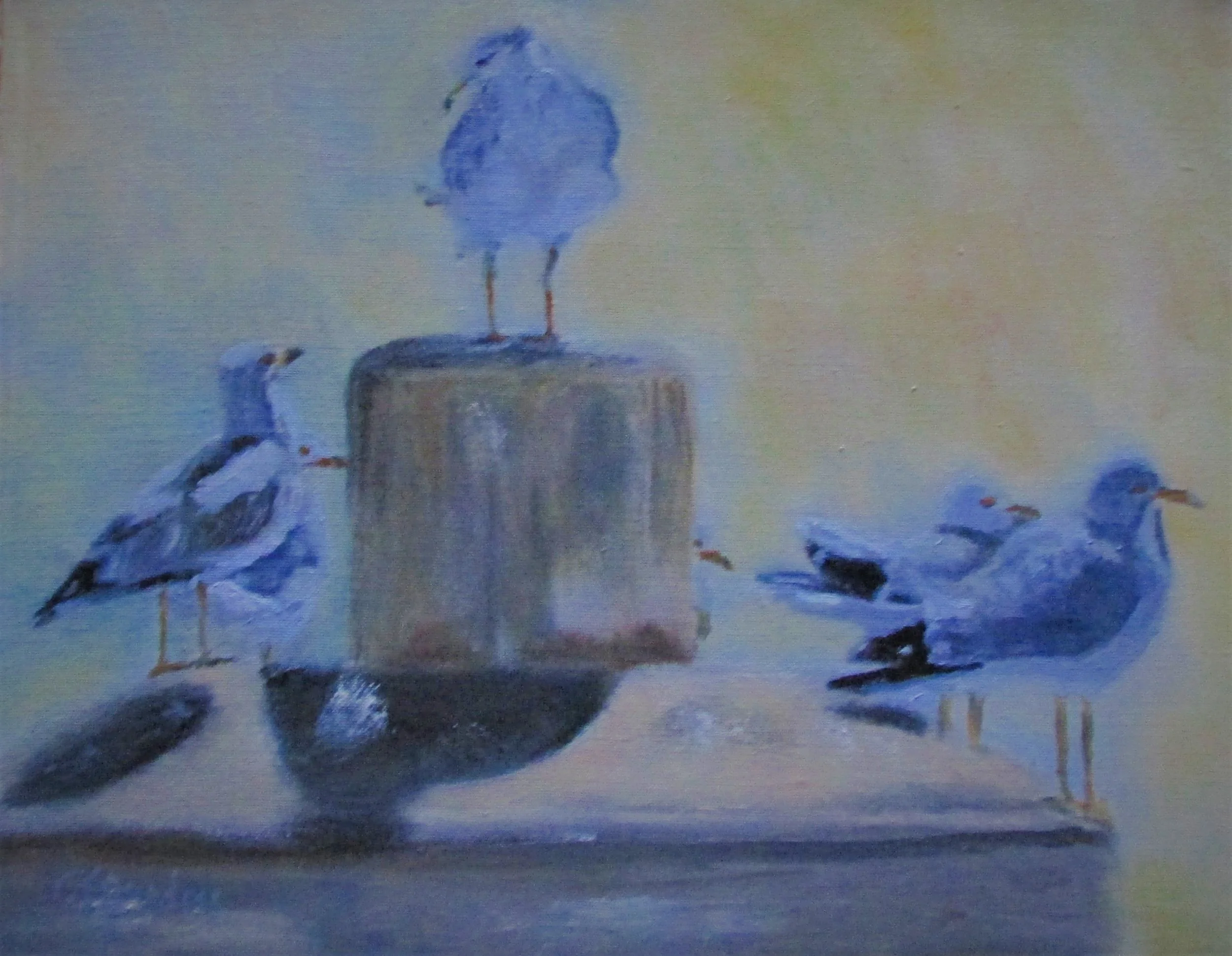 Where Should We Go For Lunch? 14x18 Oil $350